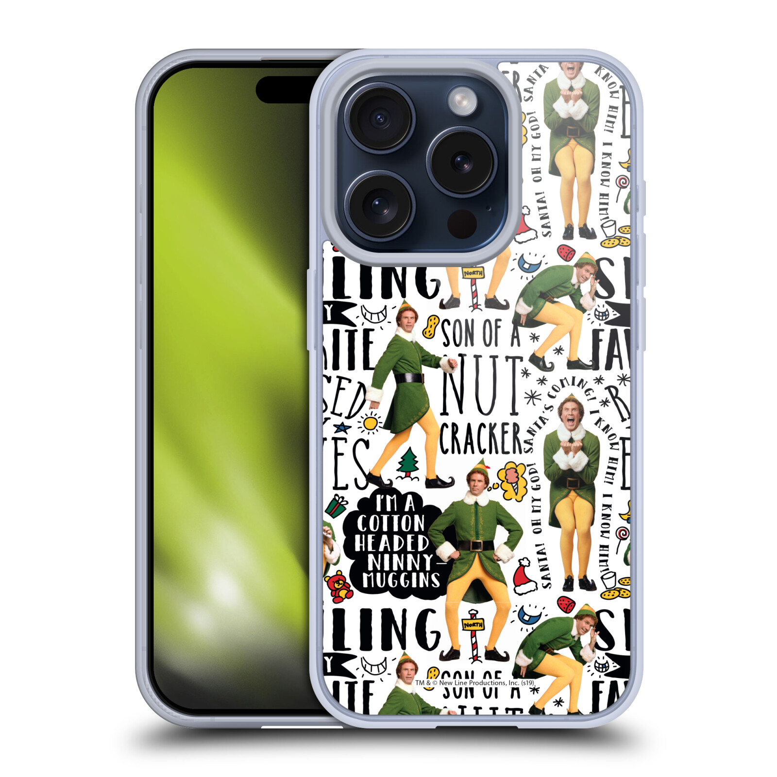 OFFICIAL ELF MOVIE GRAPHICS 2 SOFT GEL CASE FOR APPLE iPHONE PHONES - Picture 11 of 15