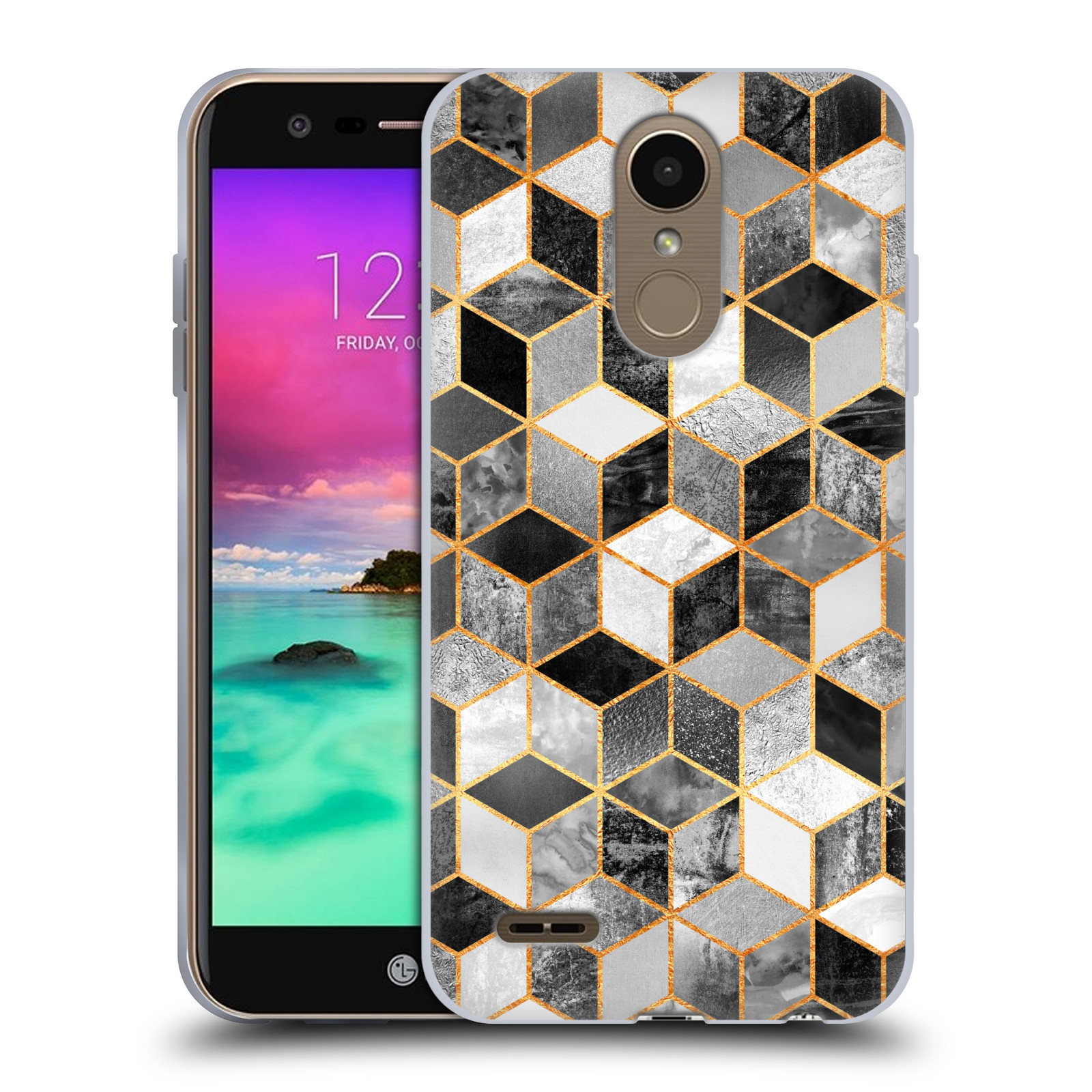 ELISABETH FREDRIKSSON CUBES COLLECTION SOFT GEL CASE FOR LG PHONES 2 - Picture 7 of 13