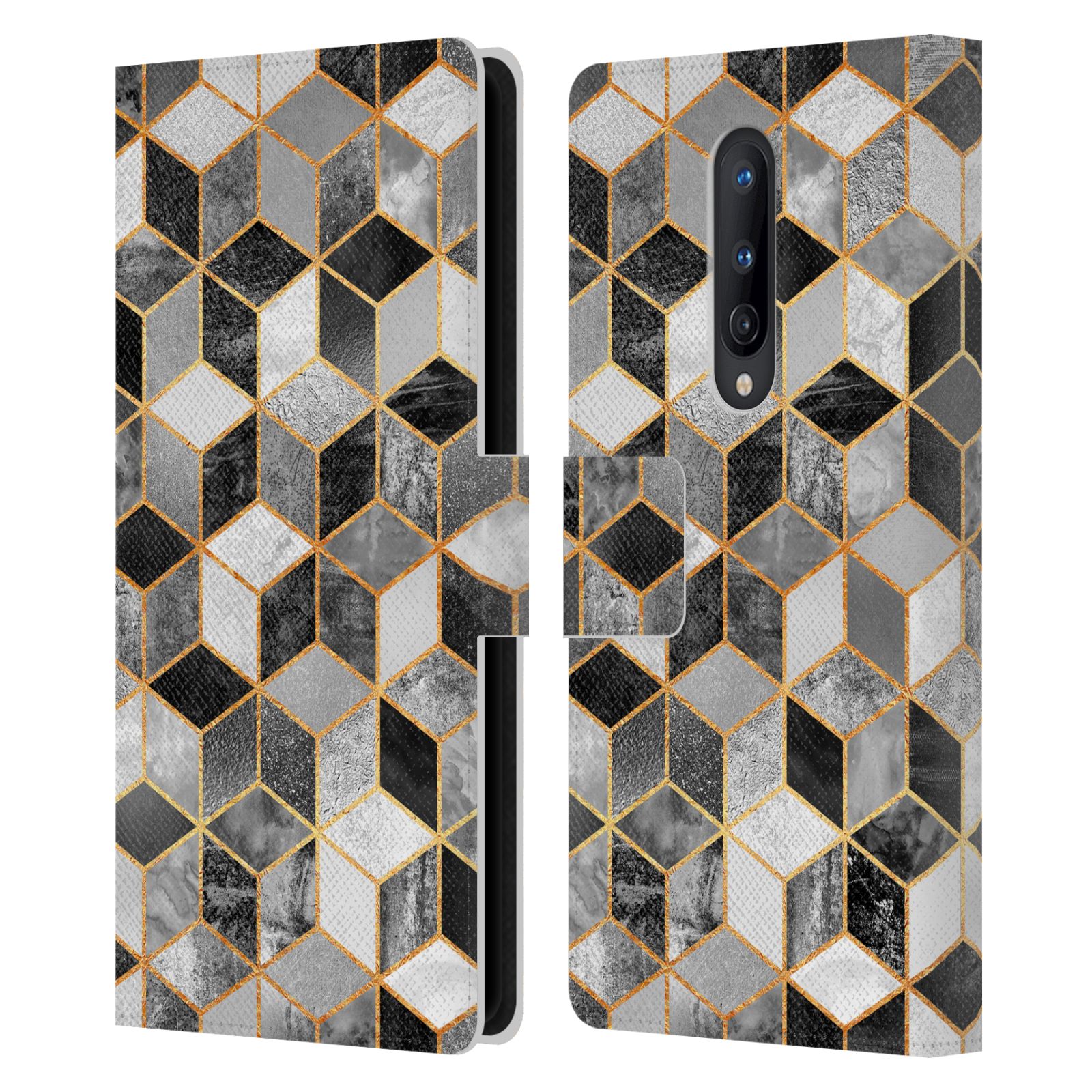 OFFICIAL ELISABETH FREDRIKSSON CUBES COLLECTION LEATHER BOOK CASE FOR BLACKBERRY - Picture 7 of 13
