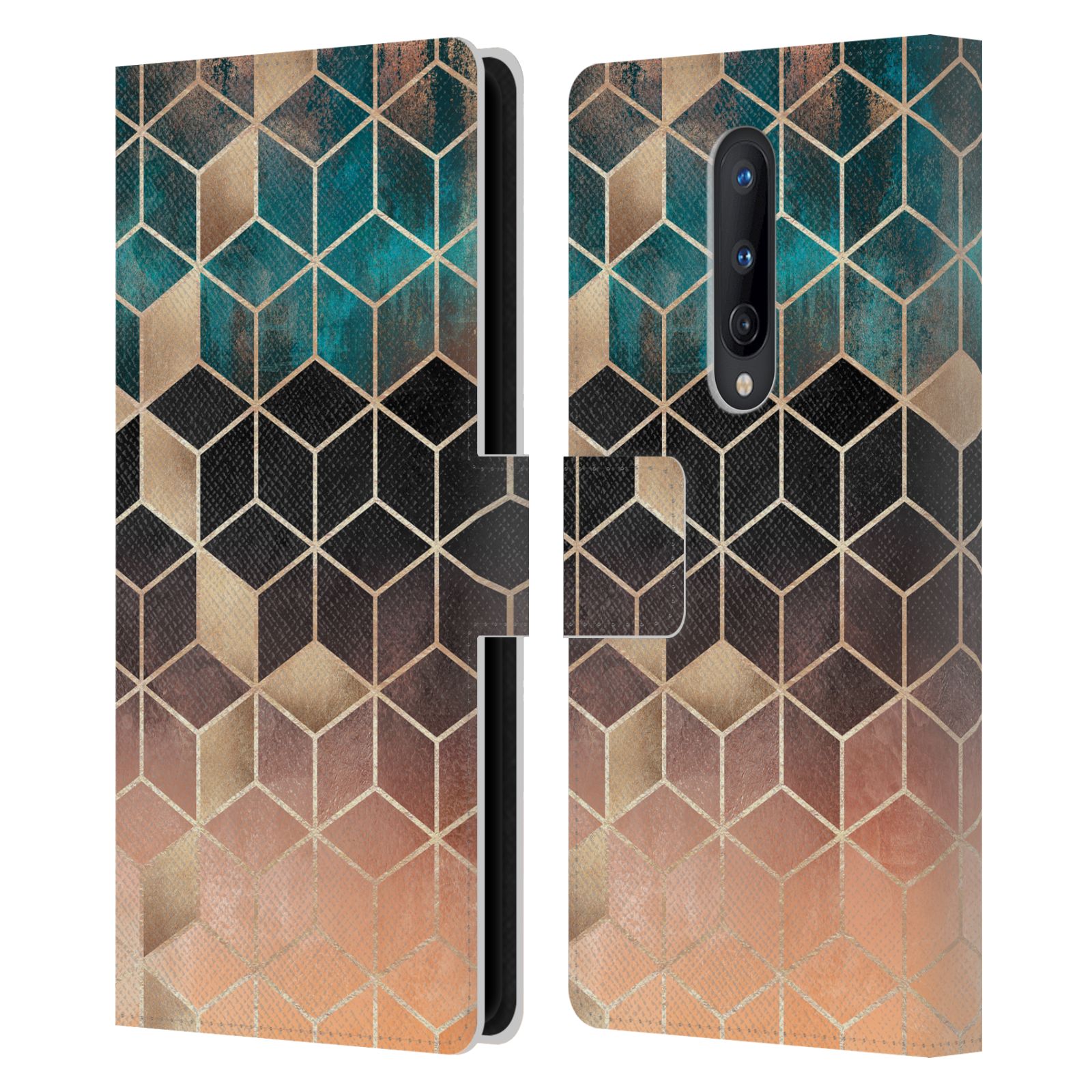OFFICIAL ELISABETH FREDRIKSSON CUBES COLLECTION LEATHER BOOK CASE FOR BLACKBERRY - Picture 8 of 13