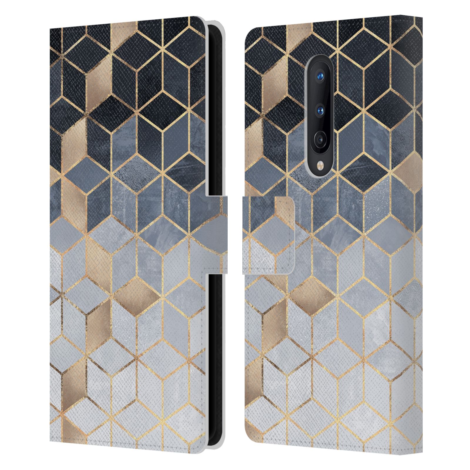 OFFICIAL ELISABETH FREDRIKSSON CUBES COLLECTION LEATHER BOOK CASE FOR BLACKBERRY - Picture 12 of 13