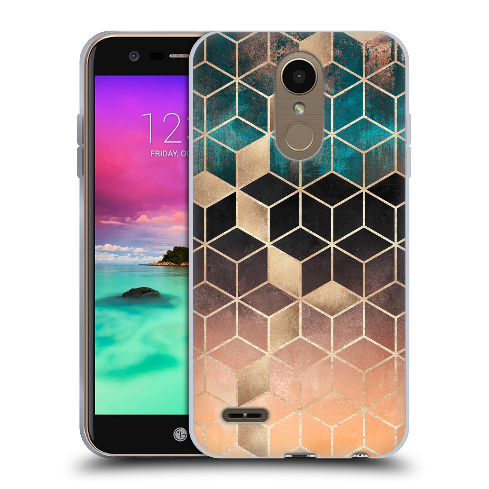 ELISABETH FREDRIKSSON CUBES COLLECTION SOFT GEL CASE FOR LG PHONES 2 - Picture 8 of 13