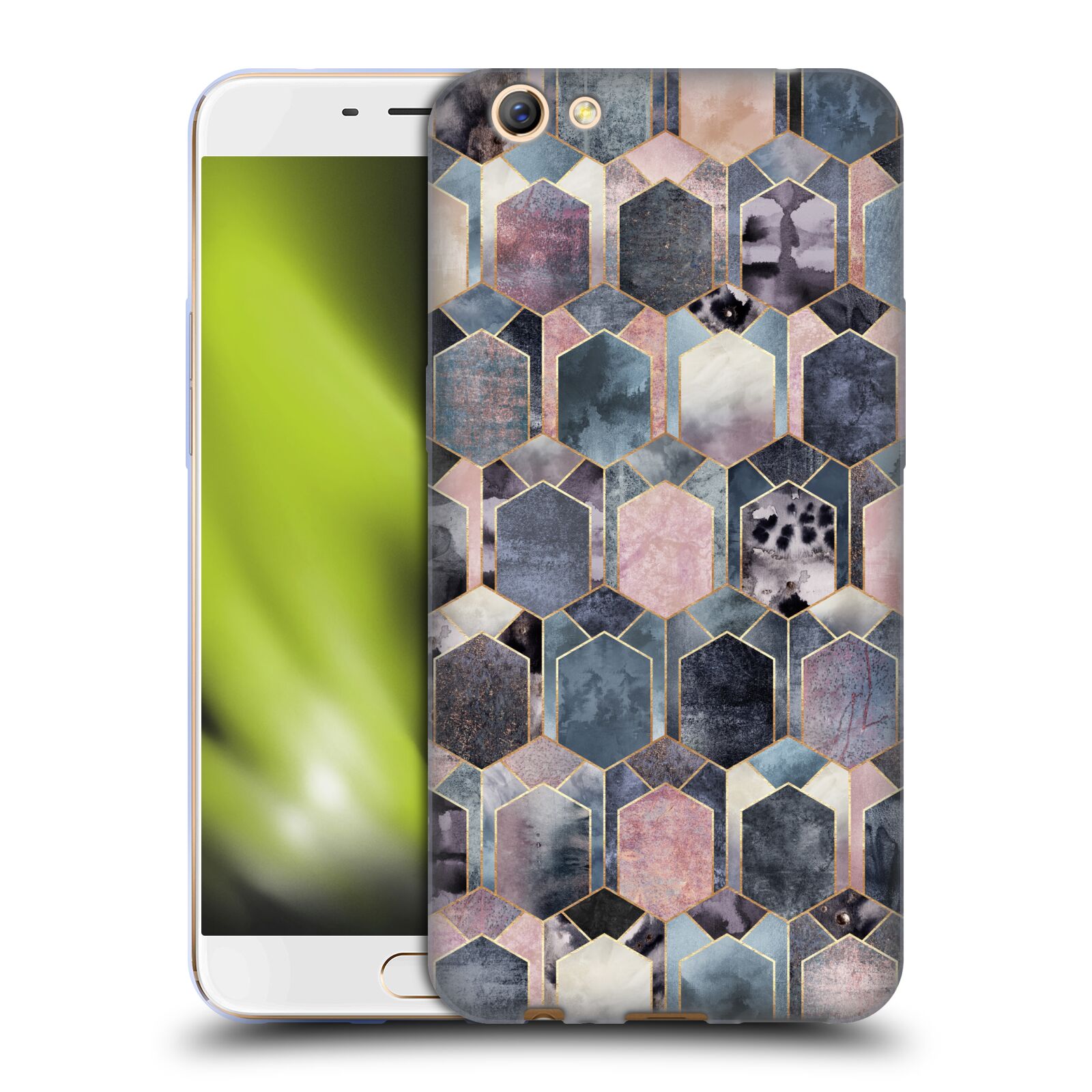 OFFICIAL ELISABETH FREDRIKSSON GEOMETRIC DESIGN PATTERN GEL CASE FOR OPPO PHONES - Picture 8 of 18