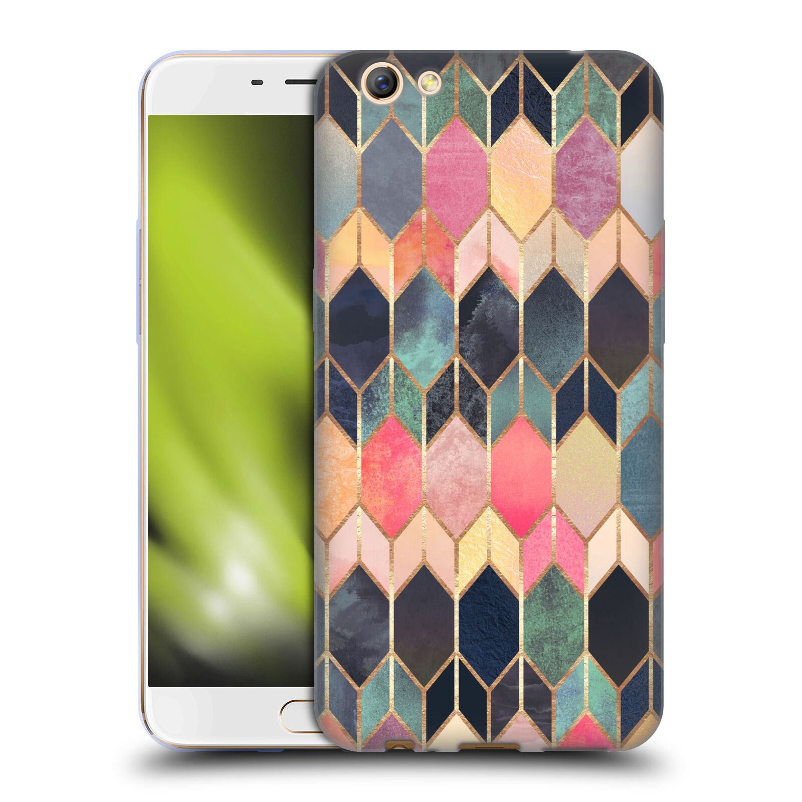 OFFICIAL ELISABETH FREDRIKSSON GEOMETRIC DESIGN PATTERN GEL CASE FOR OPPO PHONES - Picture 15 of 18