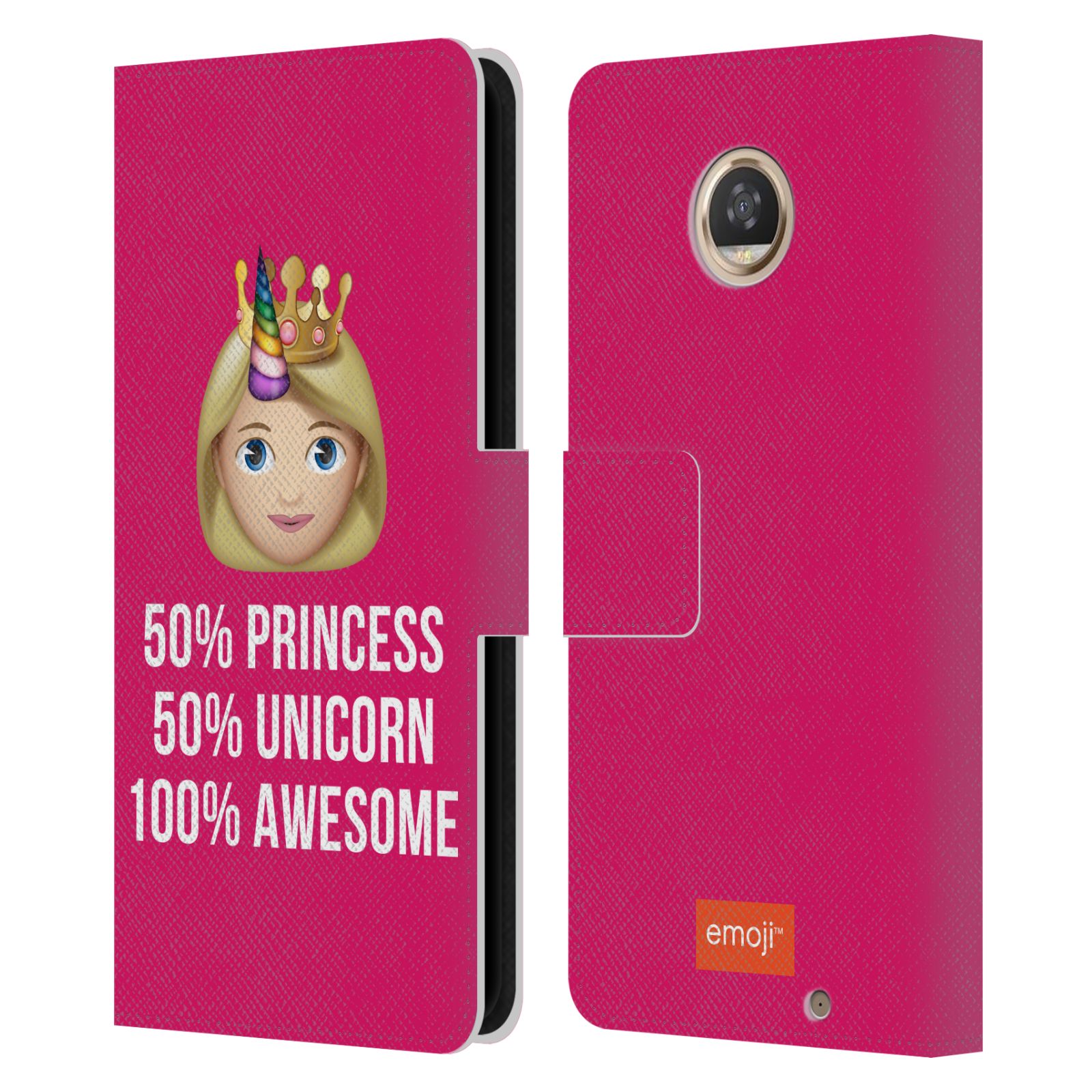 OFFICIAL emoji® BE A UNICORN LEATHER BOOK WALLET CASE FOR MOTOROLA PHONES - Picture 8 of 18