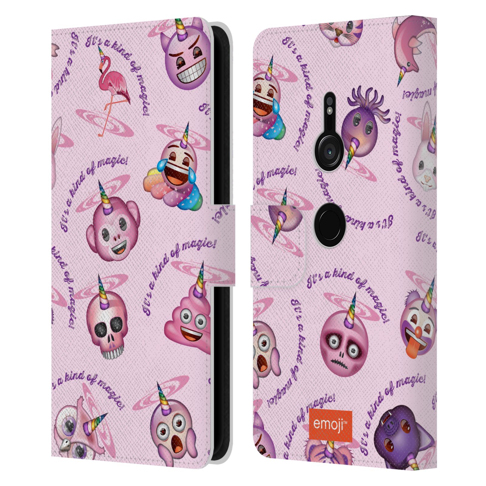 OFFICIAL emoji® BE A UNICORN LEATHER BOOK WALLET CASE COVER FOR SONY PHONES 1 - Picture 14 of 18