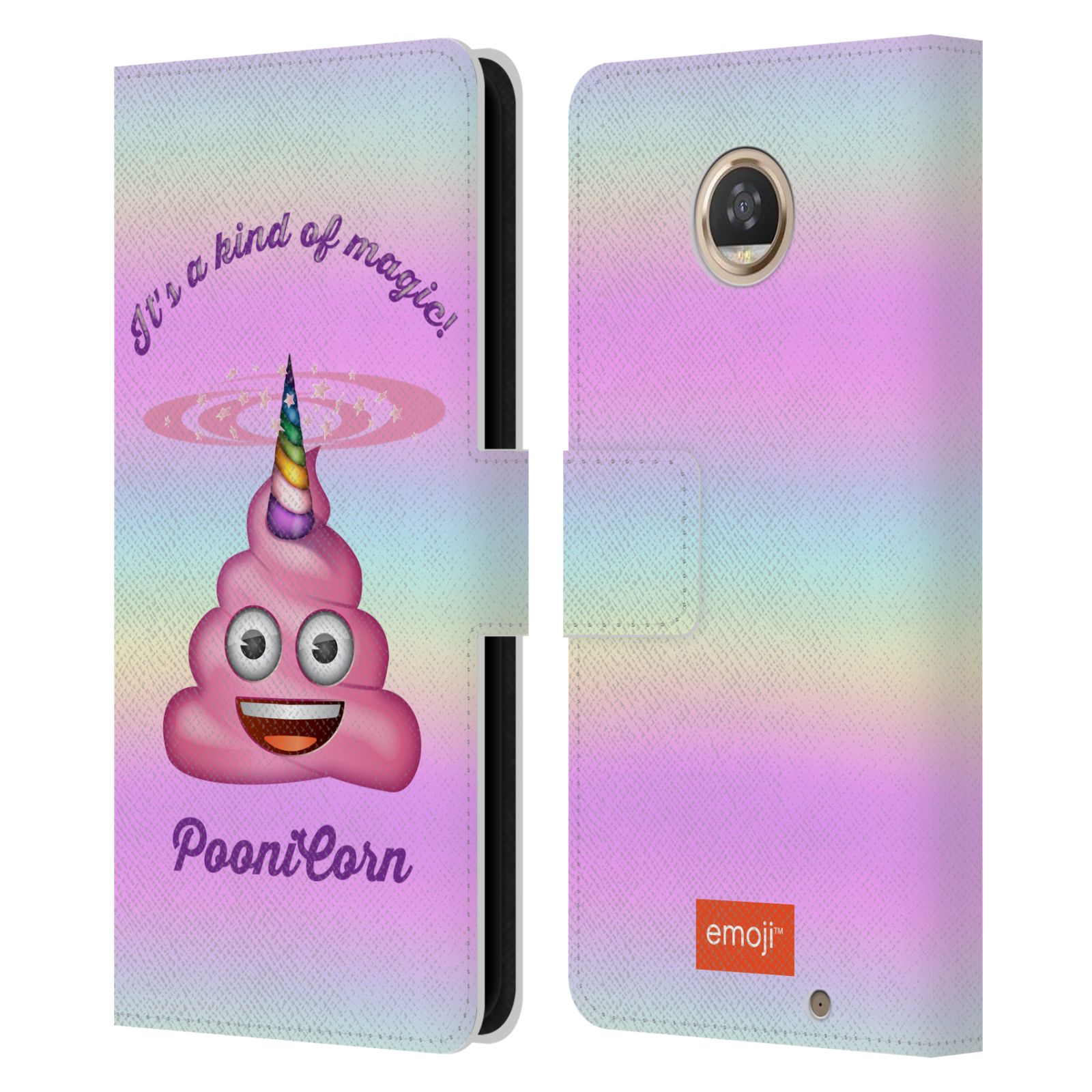 OFFICIAL emoji® BE A UNICORN LEATHER BOOK WALLET CASE FOR MOTOROLA PHONES - Picture 16 of 18