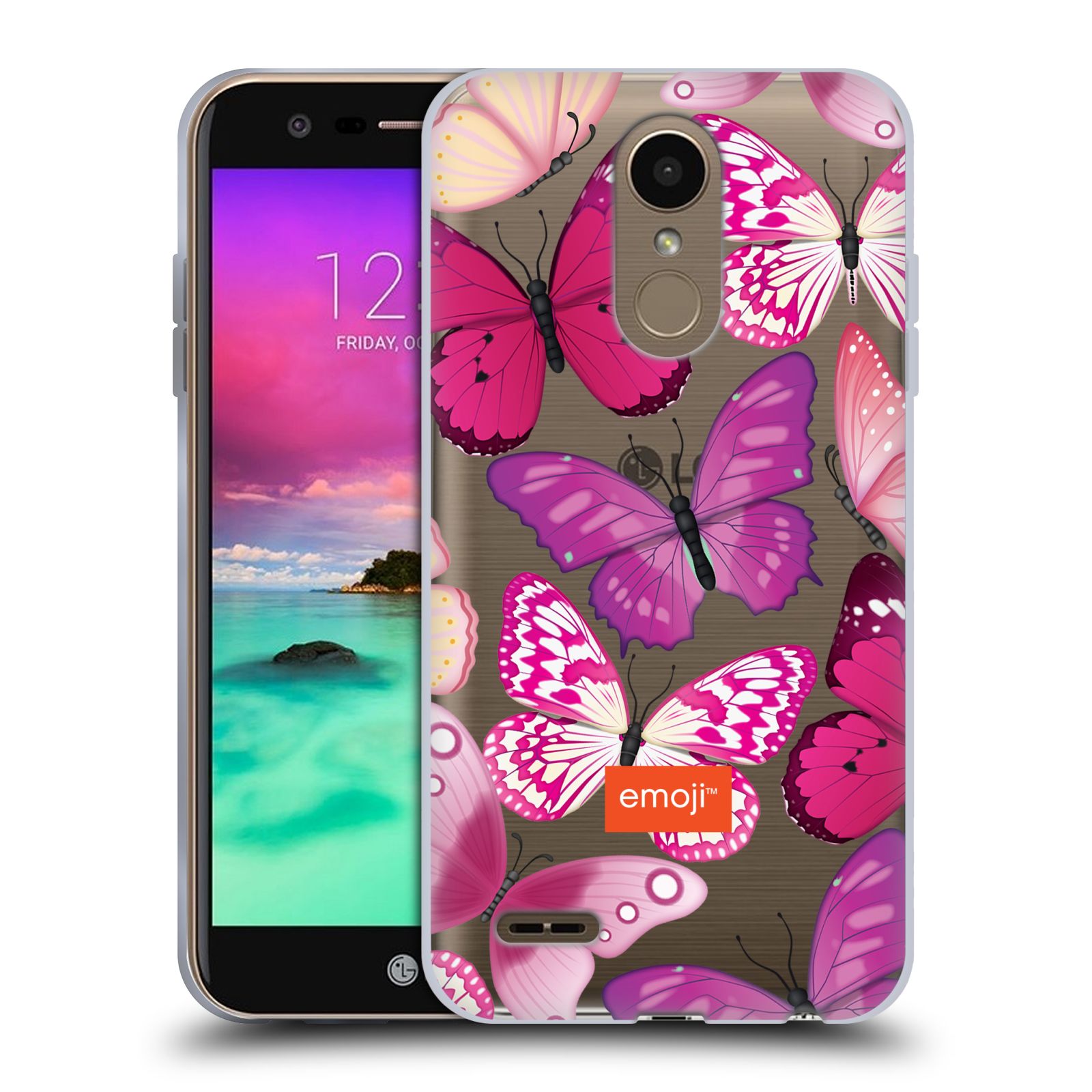 ESTUCHE DE GEL SUAVE EMOJI® BUTTERFLIES OFICIAL PARA TELÉFONOS LG 2 - Imagen 7 de 7