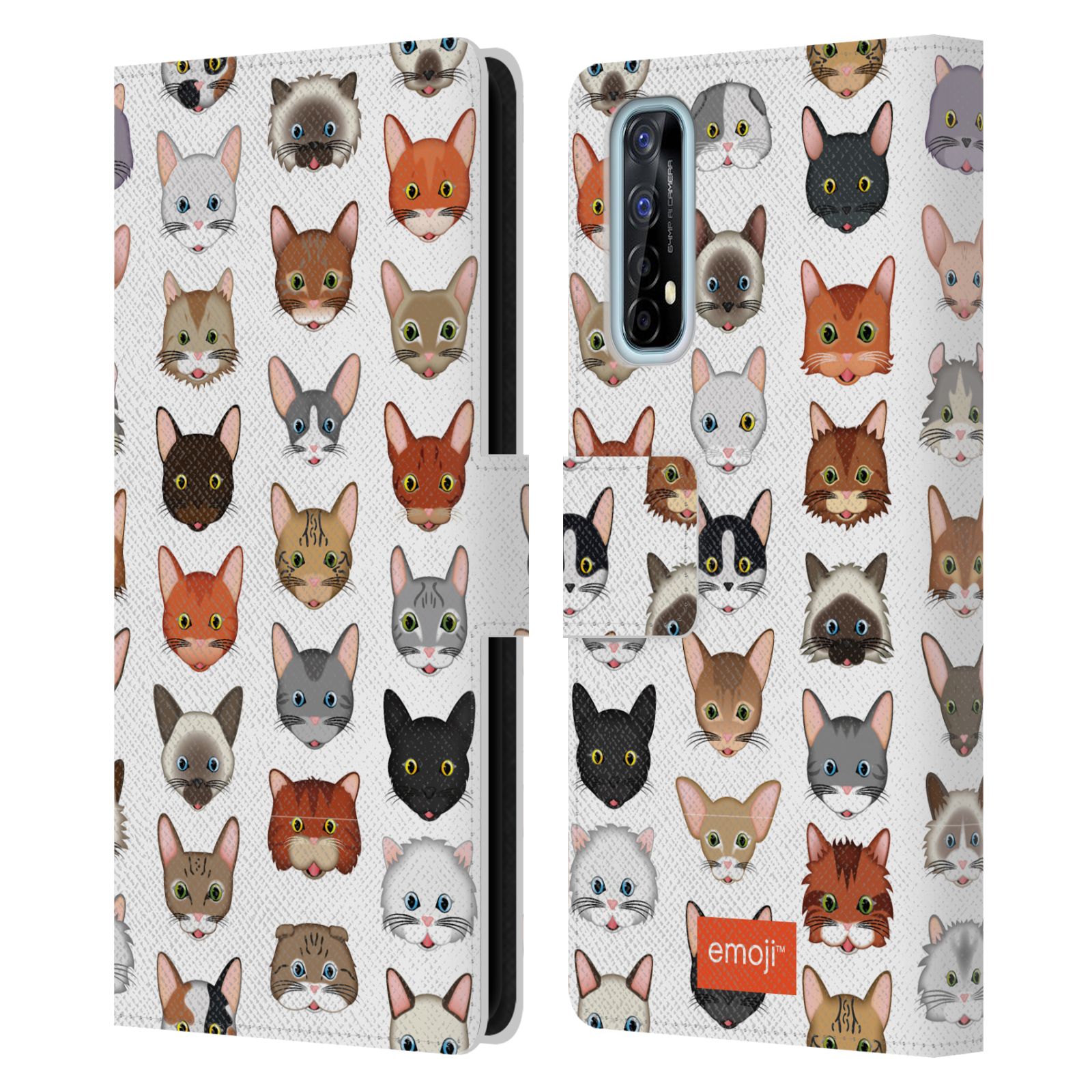 OFFICIAL emoji® CATS LEATHER BOOK WALLET CASE COVER FOR REALME PHONES - 第 7/15 張圖片