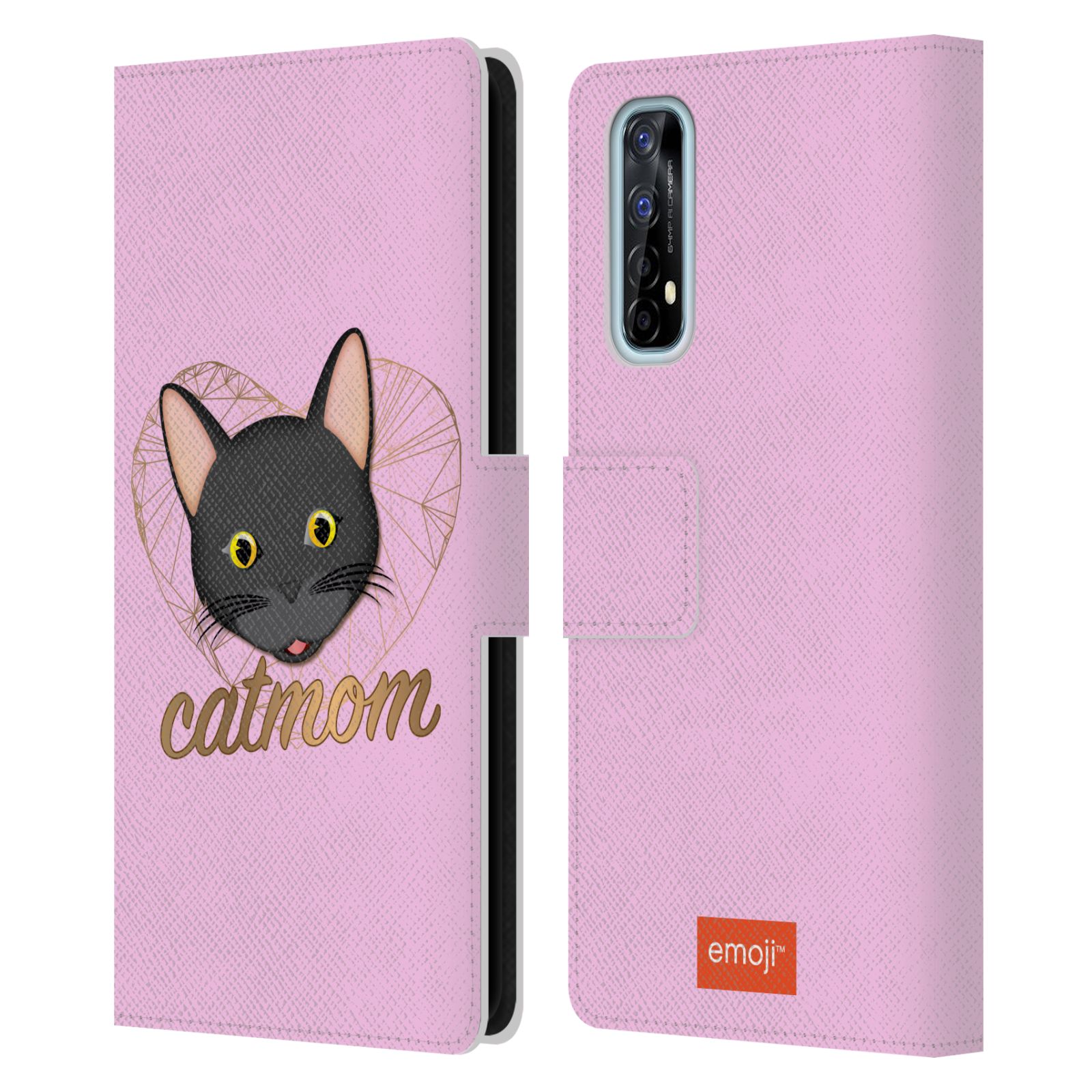 OFFICIAL emoji® CATS LEATHER BOOK WALLET CASE COVER FOR REALME PHONES - 第 9/15 張圖片