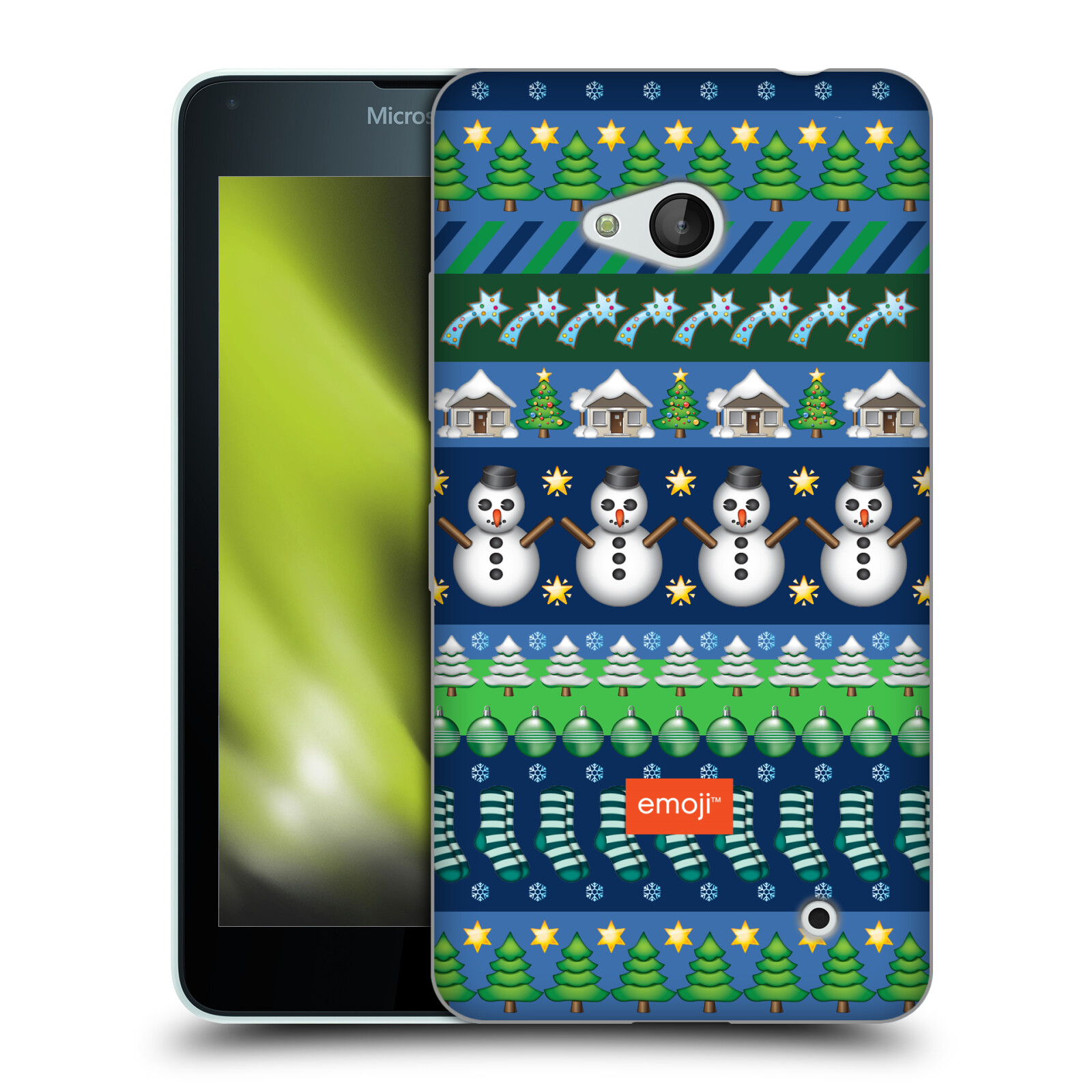 OFFICIAL emoji® CHRISTMAS PATTERNS SOFT GEL CASE FOR MICROSOFT PHONES - Picture 8 of 17