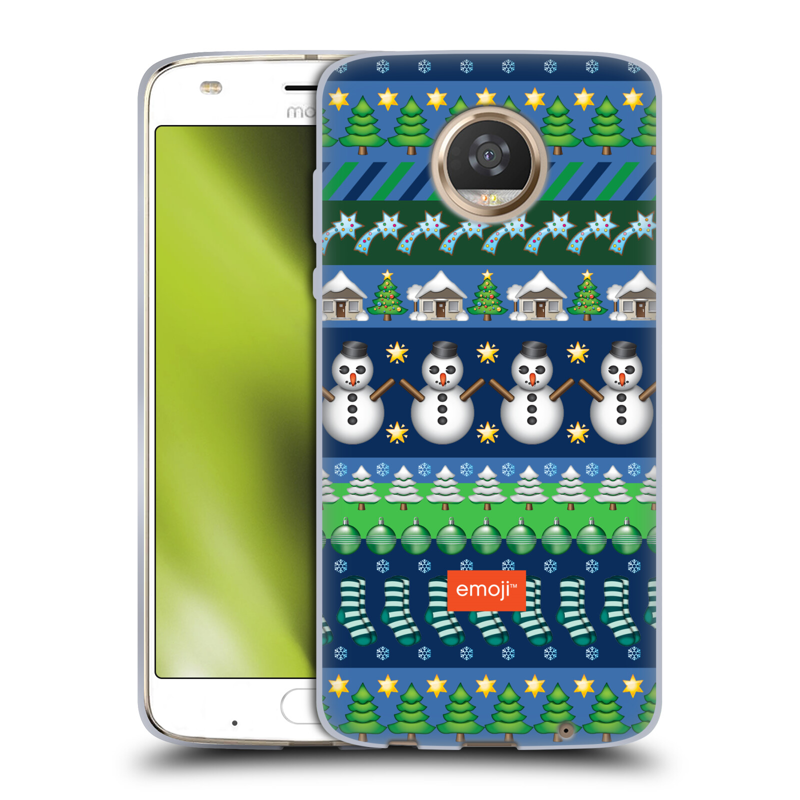 OFFICIAL emoji® CHRISTMAS PATTERNS GEL CASE FOR MOTOROLA PHONES - Picture 8 of 17