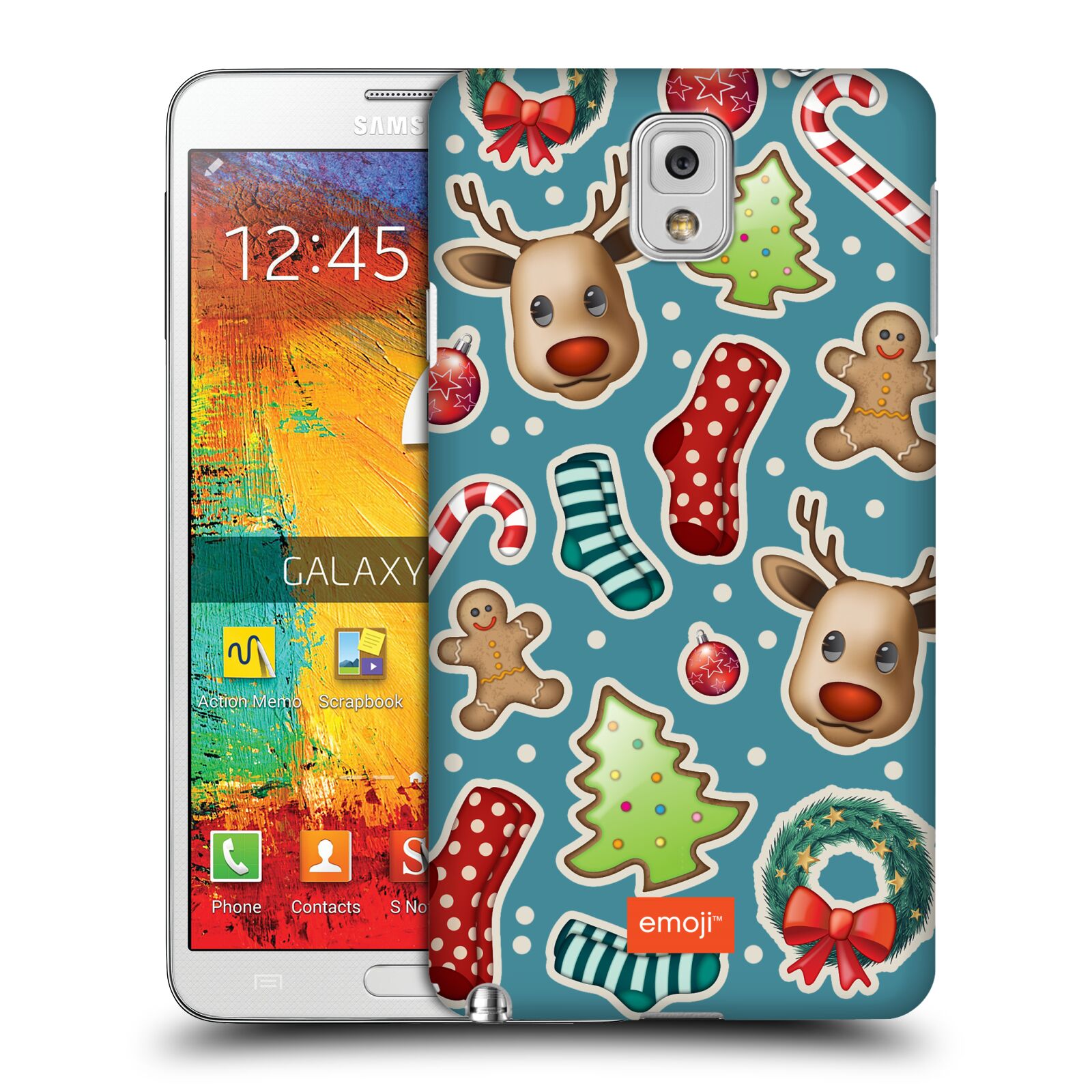 OFFICIAL emoji® CHRISTMAS PATTERNS HARD BACK CASE FOR SAMSUNG PHONES 2 - Picture 9 of 17