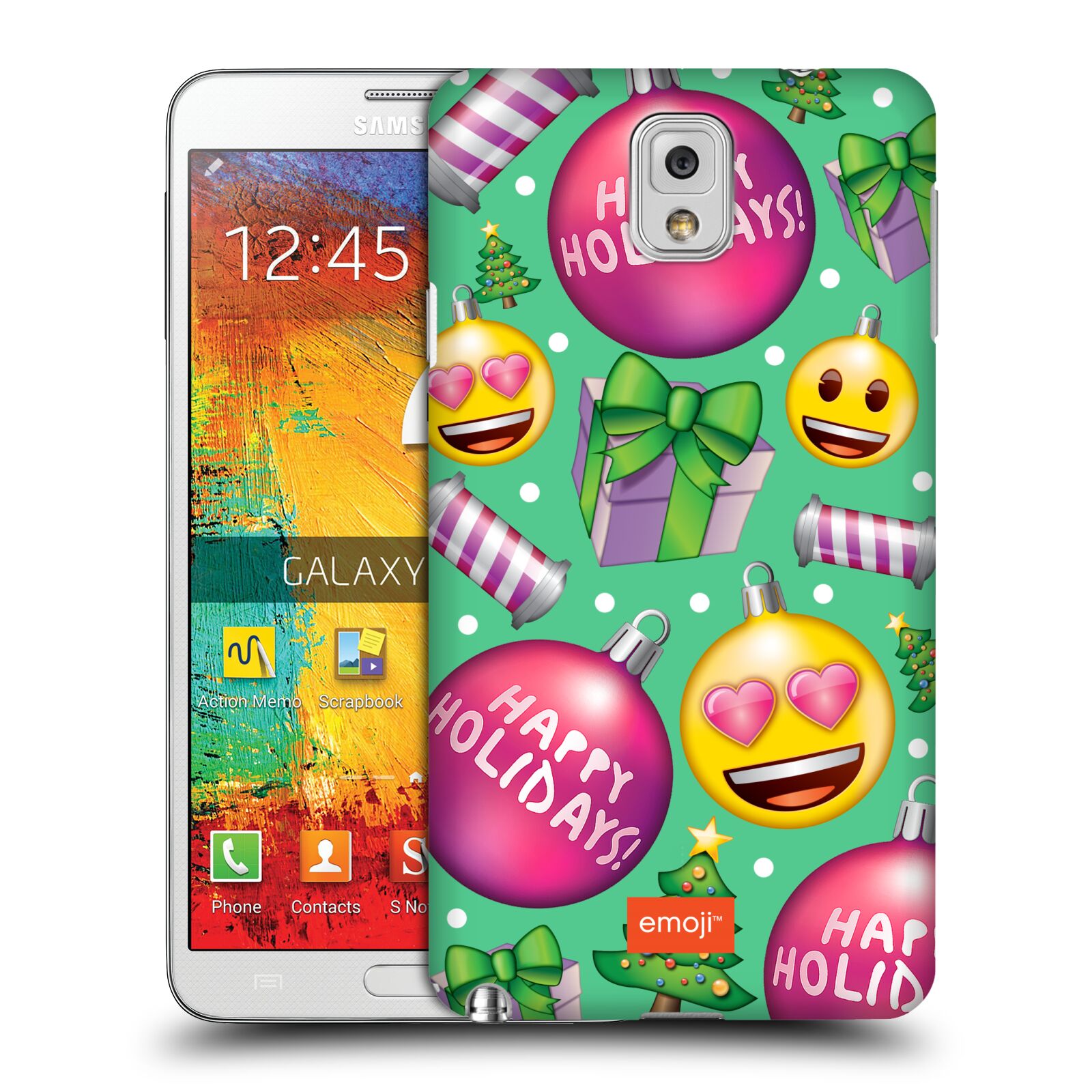 OFFICIAL emoji® CHRISTMAS PATTERNS HARD BACK CASE FOR SAMSUNG PHONES 2 - Picture 13 of 17