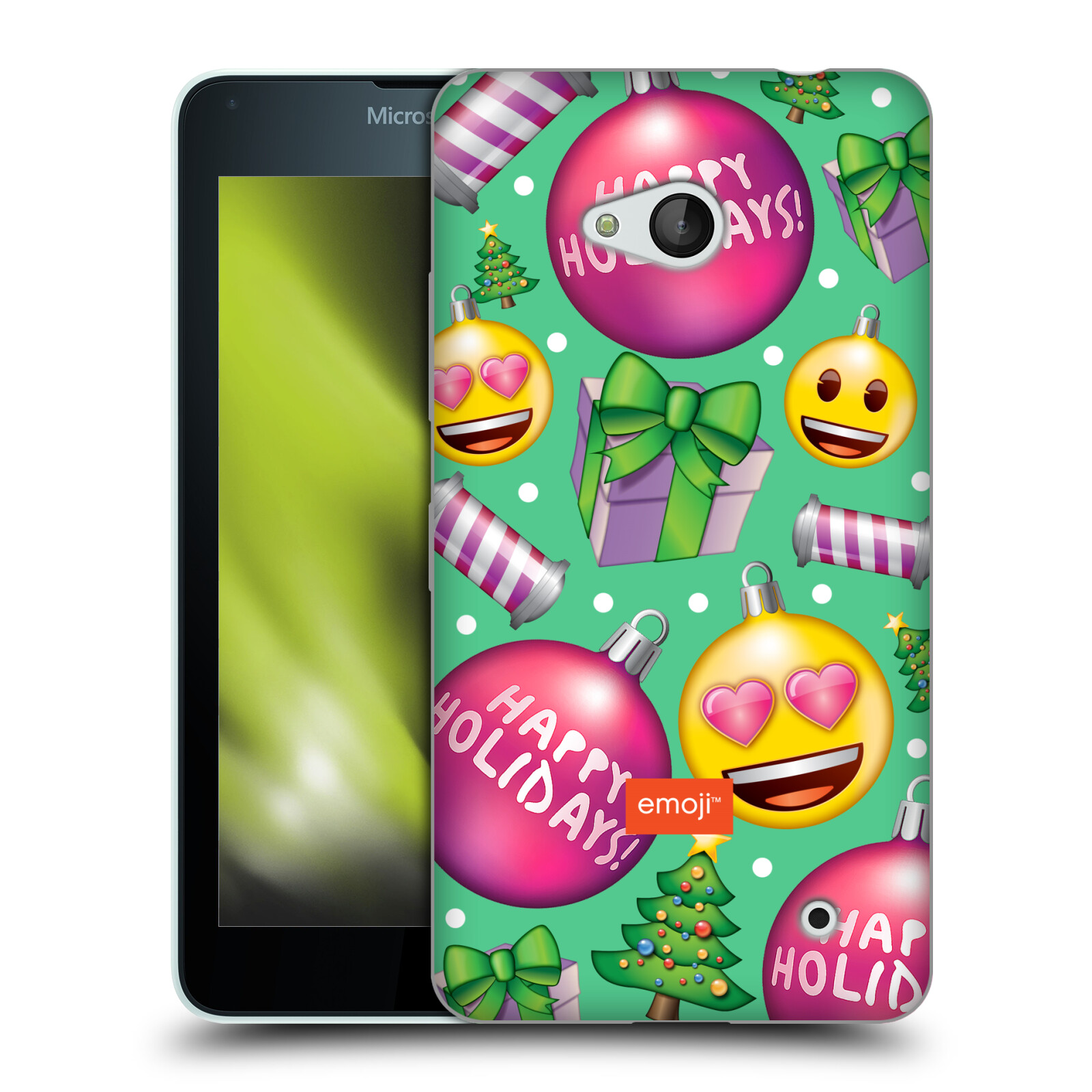 OFFICIAL emoji® CHRISTMAS PATTERNS SOFT GEL CASE FOR MICROSOFT PHONES - Picture 13 of 17
