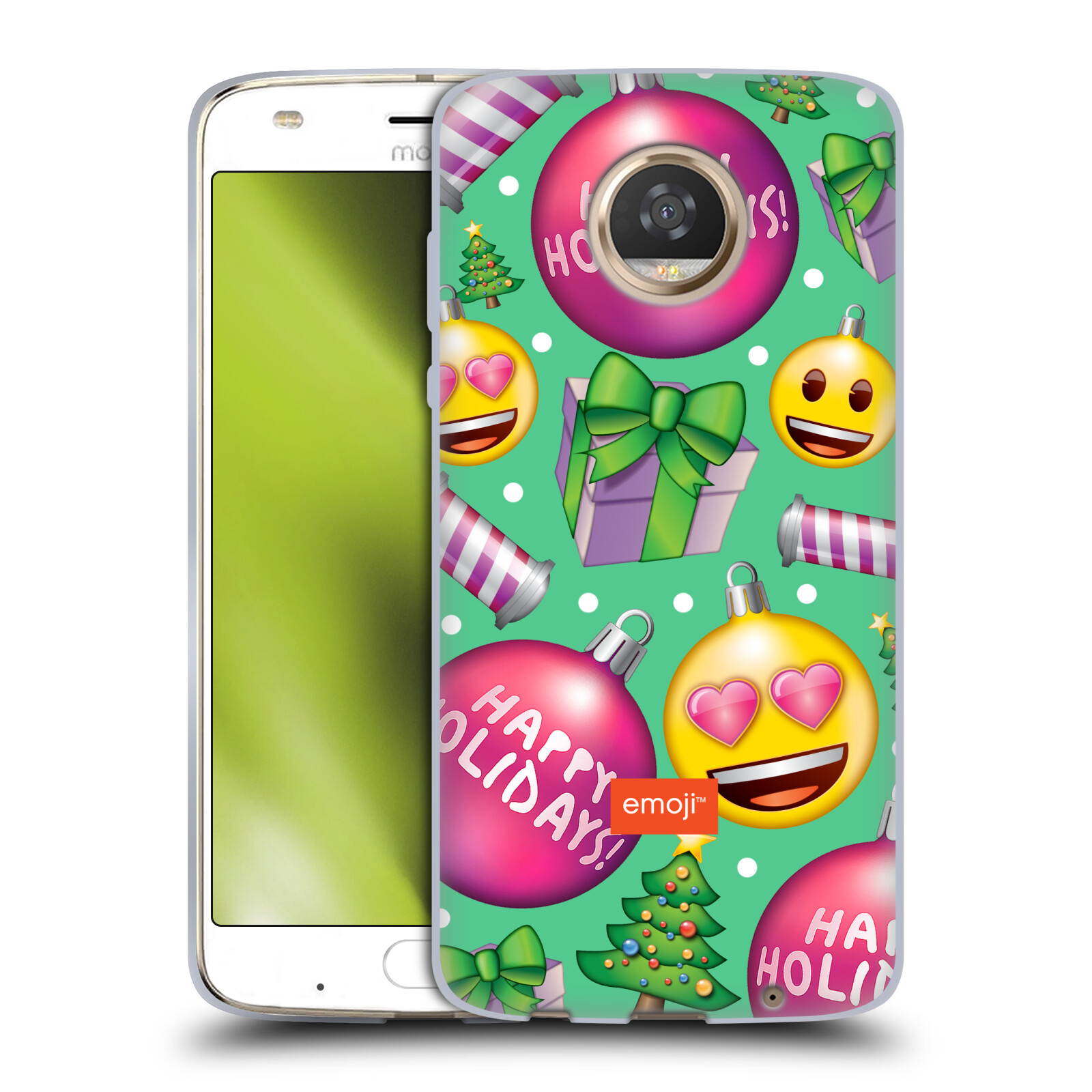 OFFICIAL emoji® CHRISTMAS PATTERNS GEL CASE FOR MOTOROLA PHONES - Picture 13 of 17