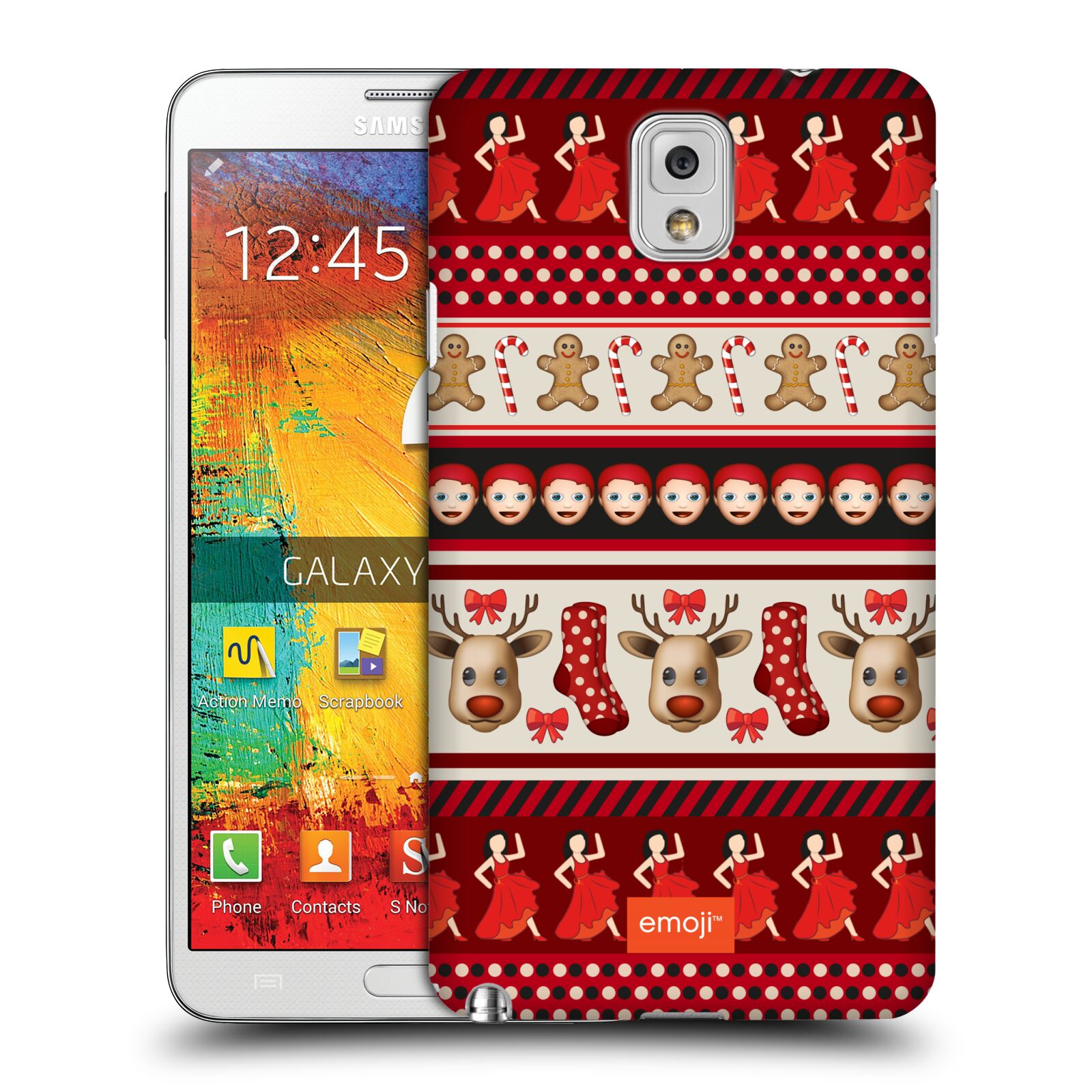 OFFICIAL emoji® CHRISTMAS PATTERNS HARD BACK CASE FOR SAMSUNG PHONES 2 - Picture 14 of 17