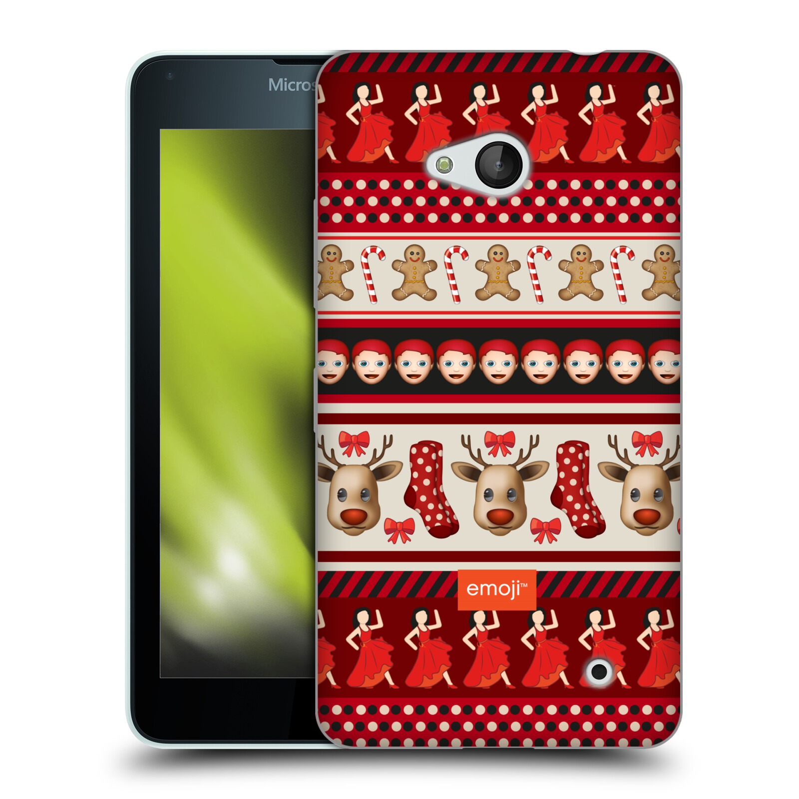 OFFICIAL emoji® CHRISTMAS PATTERNS SOFT GEL CASE FOR MICROSOFT PHONES - Picture 14 of 17