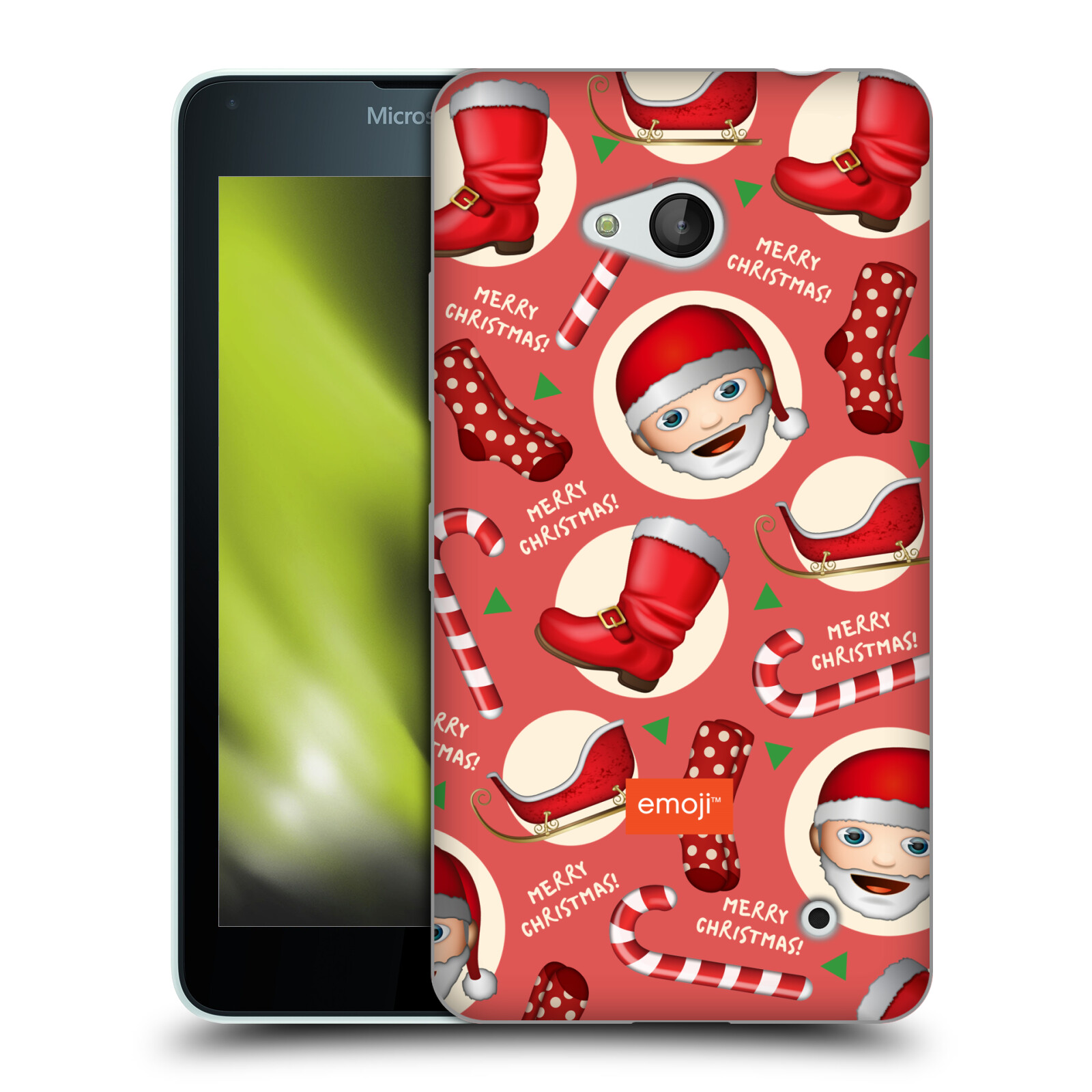 OFFICIAL emoji® CHRISTMAS PATTERNS SOFT GEL CASE FOR MICROSOFT PHONES - Picture 16 of 17
