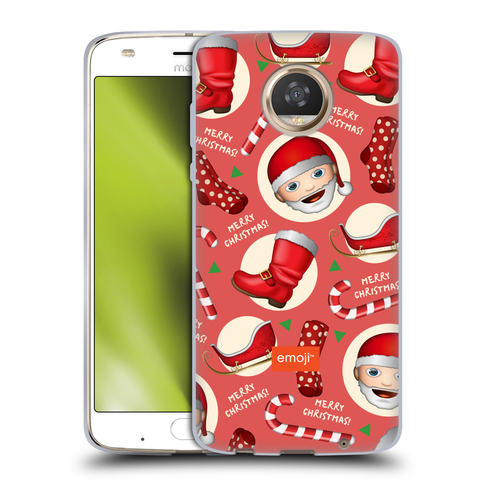 OFFICIAL emoji® CHRISTMAS PATTERNS GEL CASE FOR MOTOROLA PHONES - Picture 16 of 17