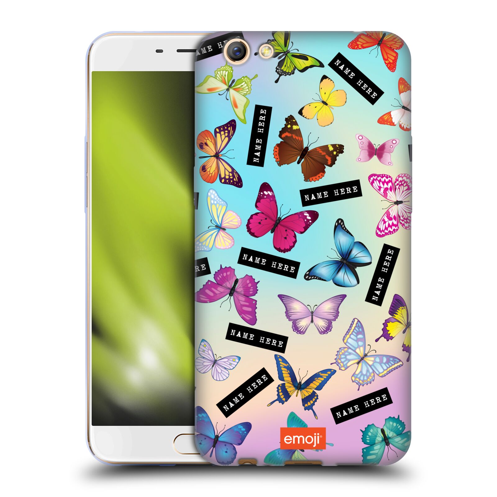 CUSTOM CUSTOMIZED PERSONALIZED EMOJI® PATTERNS SOFT GEL CASE FOR OPPO PHONES