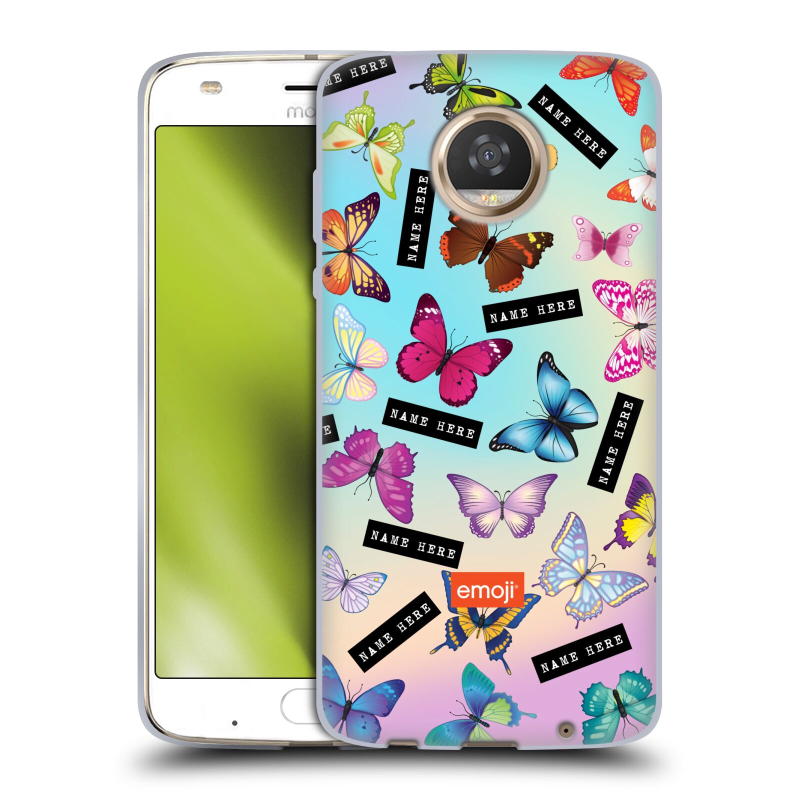 CUSTOM CUSTOMIZED PERSONALIZED EMOJI® PATTERNS SOFT GEL CASE FOR MOTOROLA PHONES