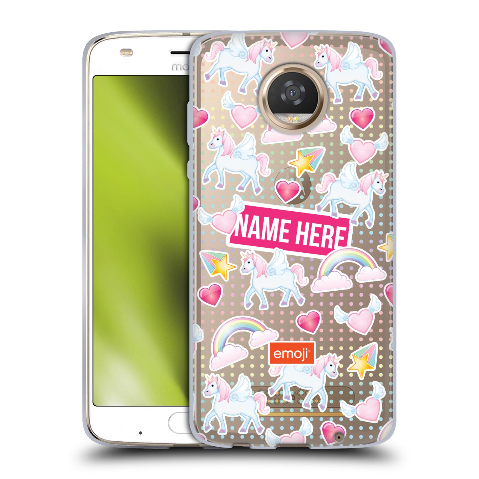 CUSTOM CUSTOMIZED PERSONALIZED EMOJI® PATTERNS SOFT GEL CASE FOR MOTOROLA PHONES