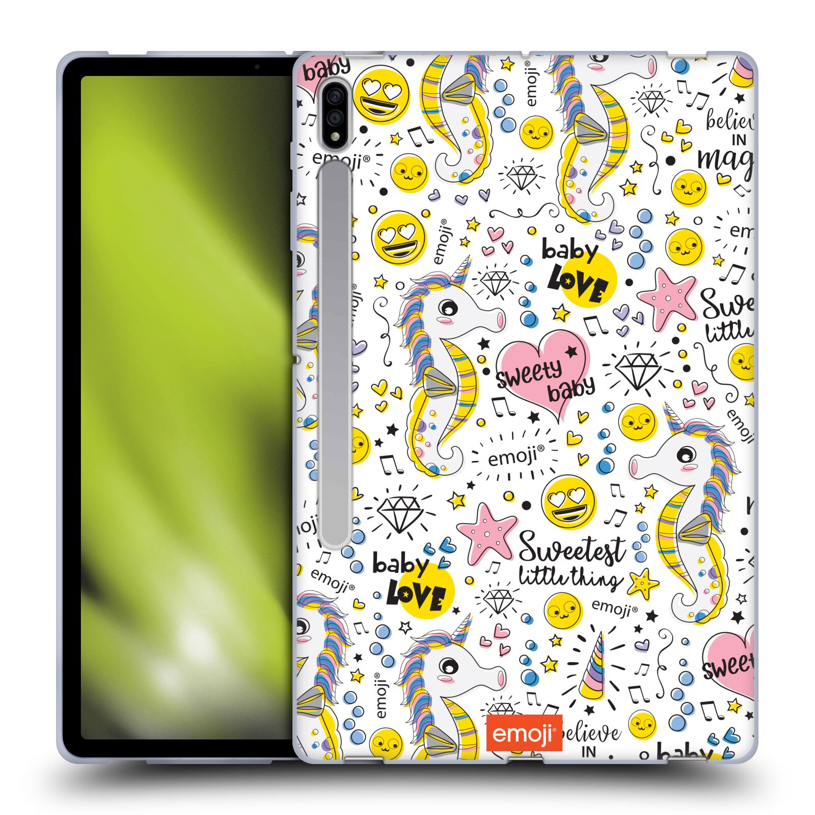 OFFICIAL emoji® CUTESY SOFT GEL CASE FOR SAMSUNG TABLETS 1 - Picture 10 of 15