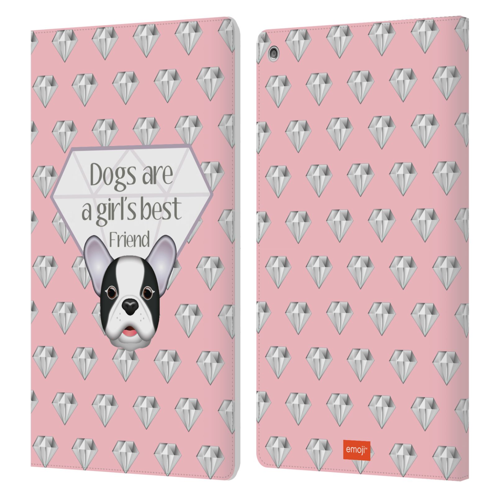 OFFICIAL emoji® DOGS LEATHER BOOK WALLET CASE COVER FOR AMAZON FIRE - Picture 7 of 13