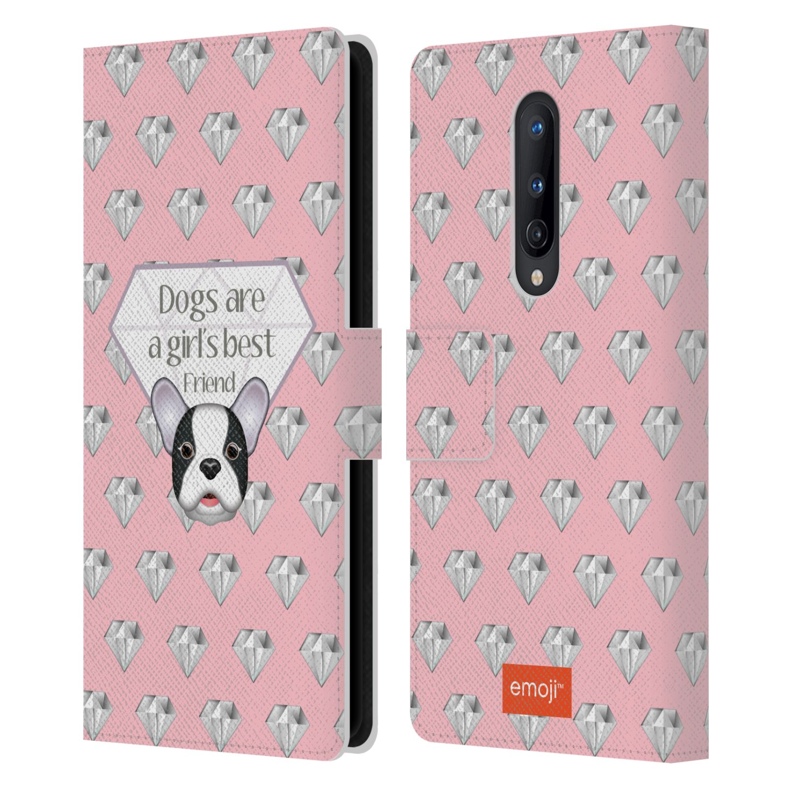 OFFICIAL emoji® DOGS LEATHER BOOK WALLET CASE FOR BLACKBERRY ONEPLUS - Picture 7 of 13