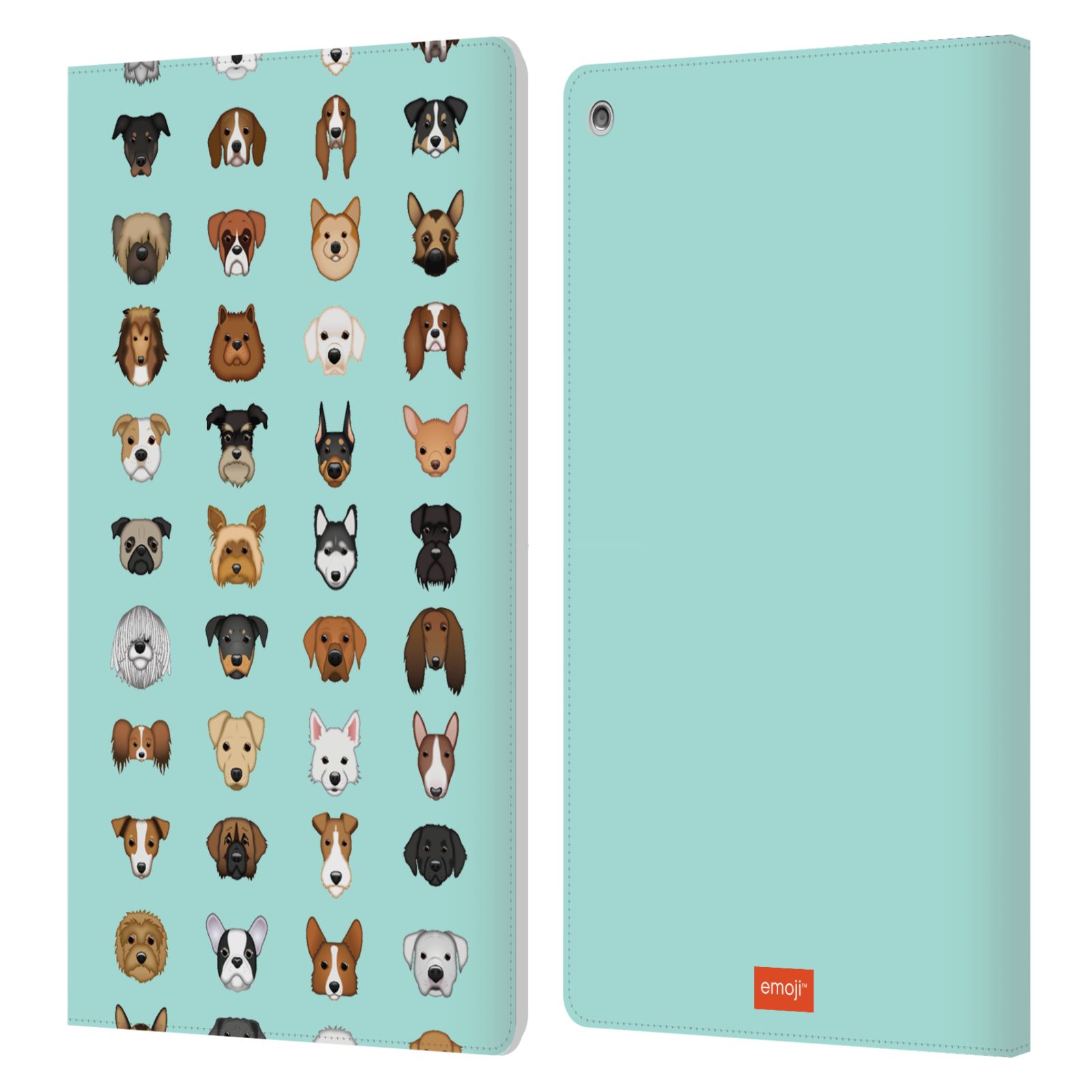 OFFICIAL emoji® DOGS LEATHER BOOK WALLET CASE COVER FOR AMAZON FIRE - Picture 8 of 13