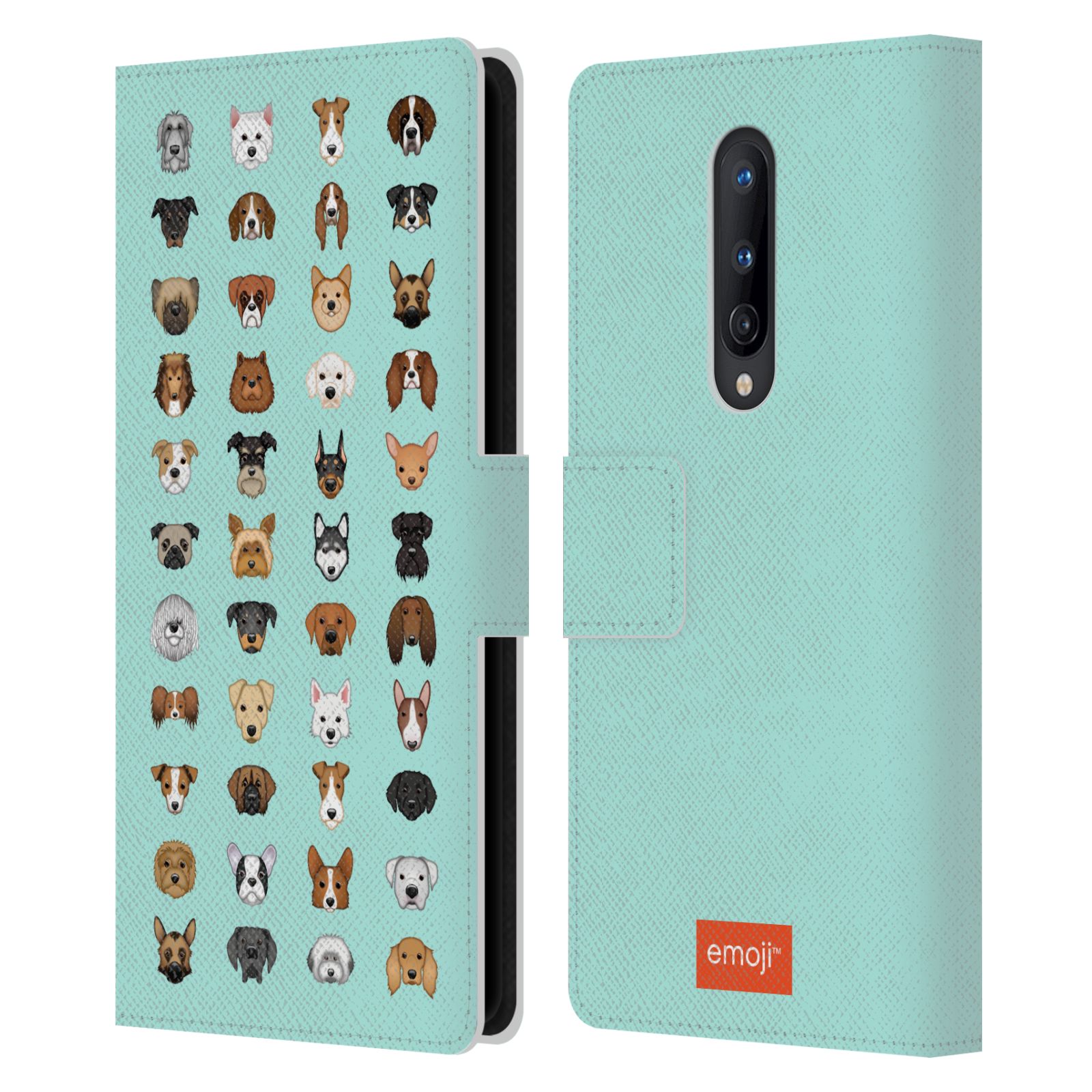 OFFICIAL emoji® DOGS LEATHER BOOK WALLET CASE FOR BLACKBERRY ONEPLUS - Picture 8 of 13