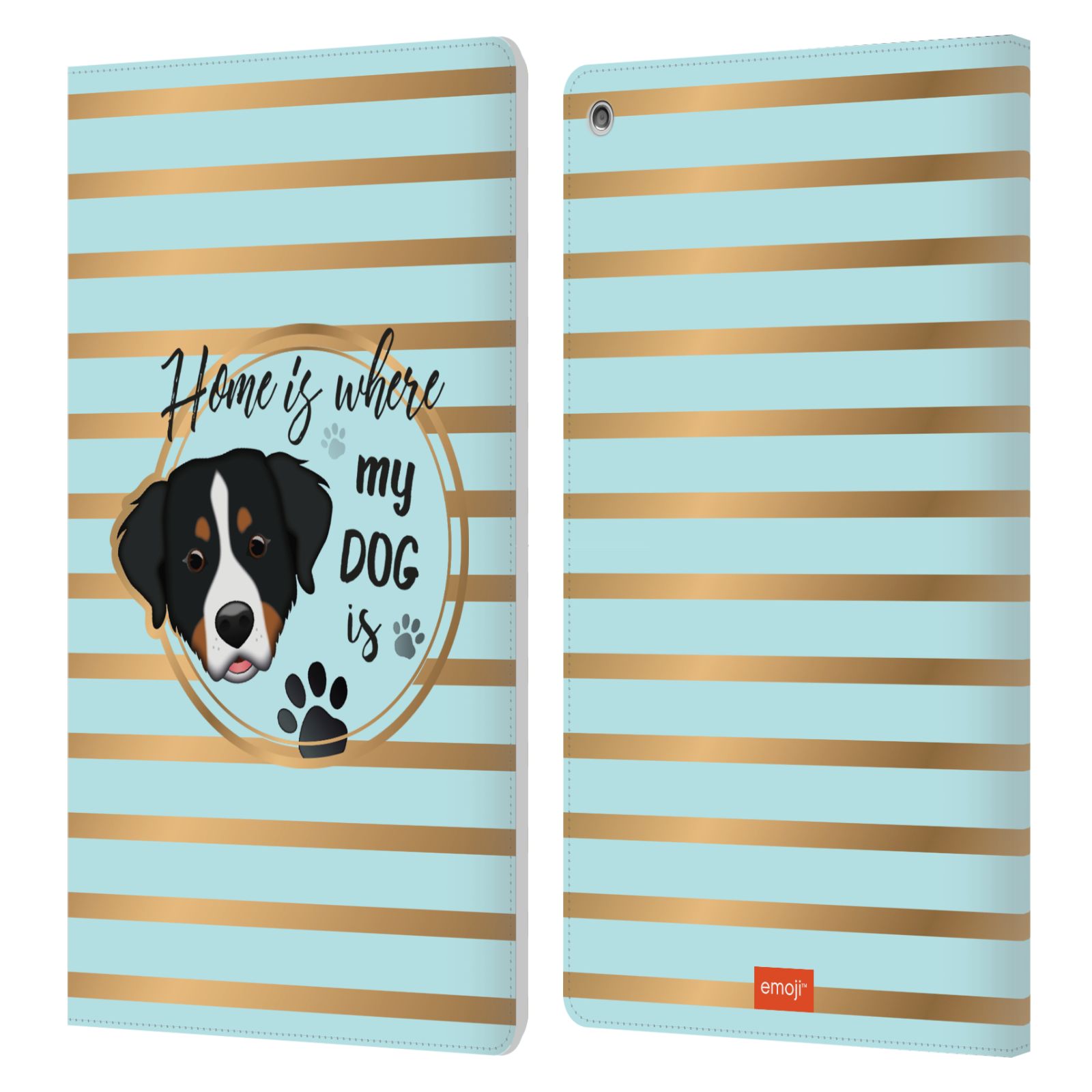 OFFICIAL emoji® DOGS LEATHER BOOK WALLET CASE COVER FOR AMAZON FIRE - Picture 10 of 13