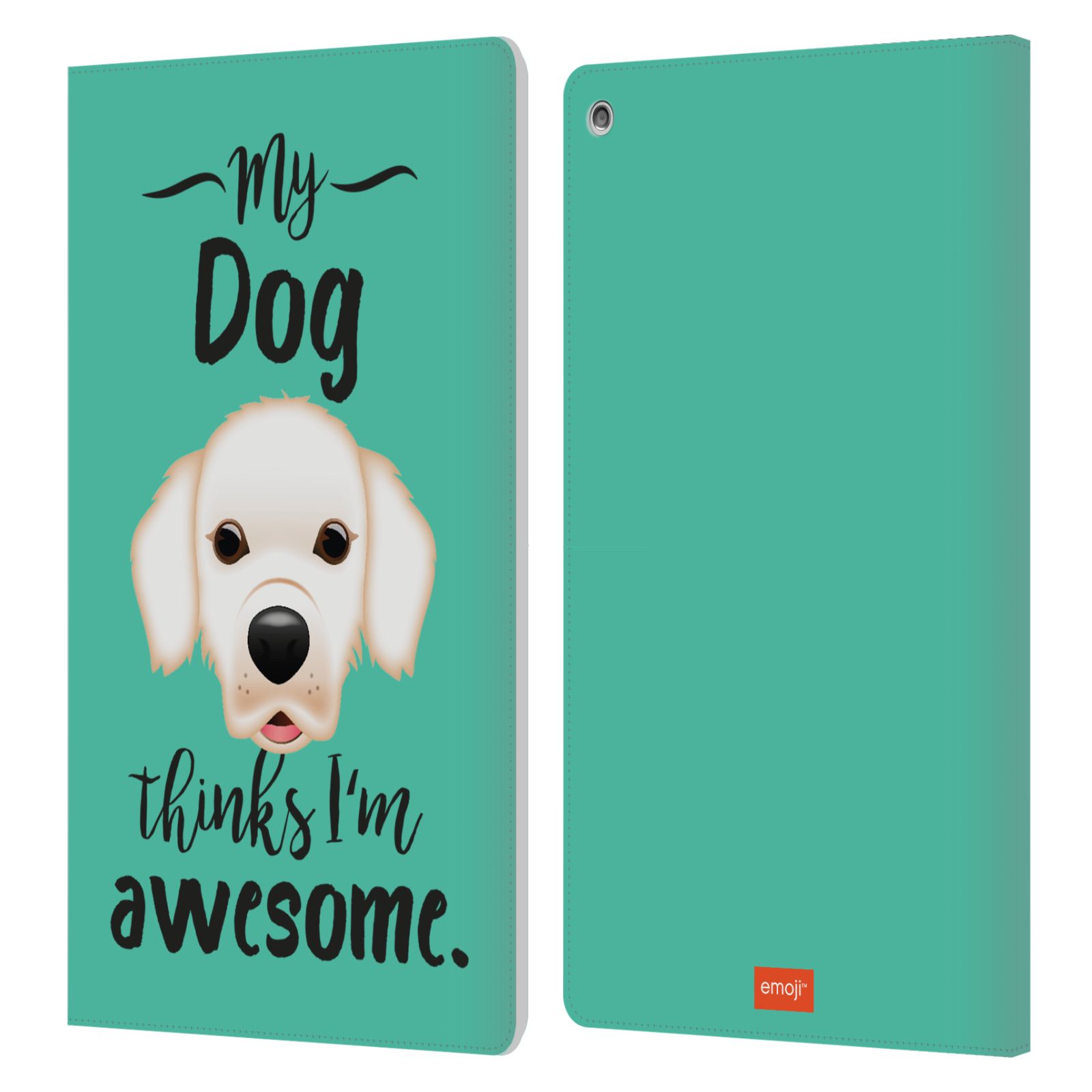 OFFICIAL emoji® DOGS LEATHER BOOK WALLET CASE COVER FOR AMAZON FIRE - Picture 11 of 13