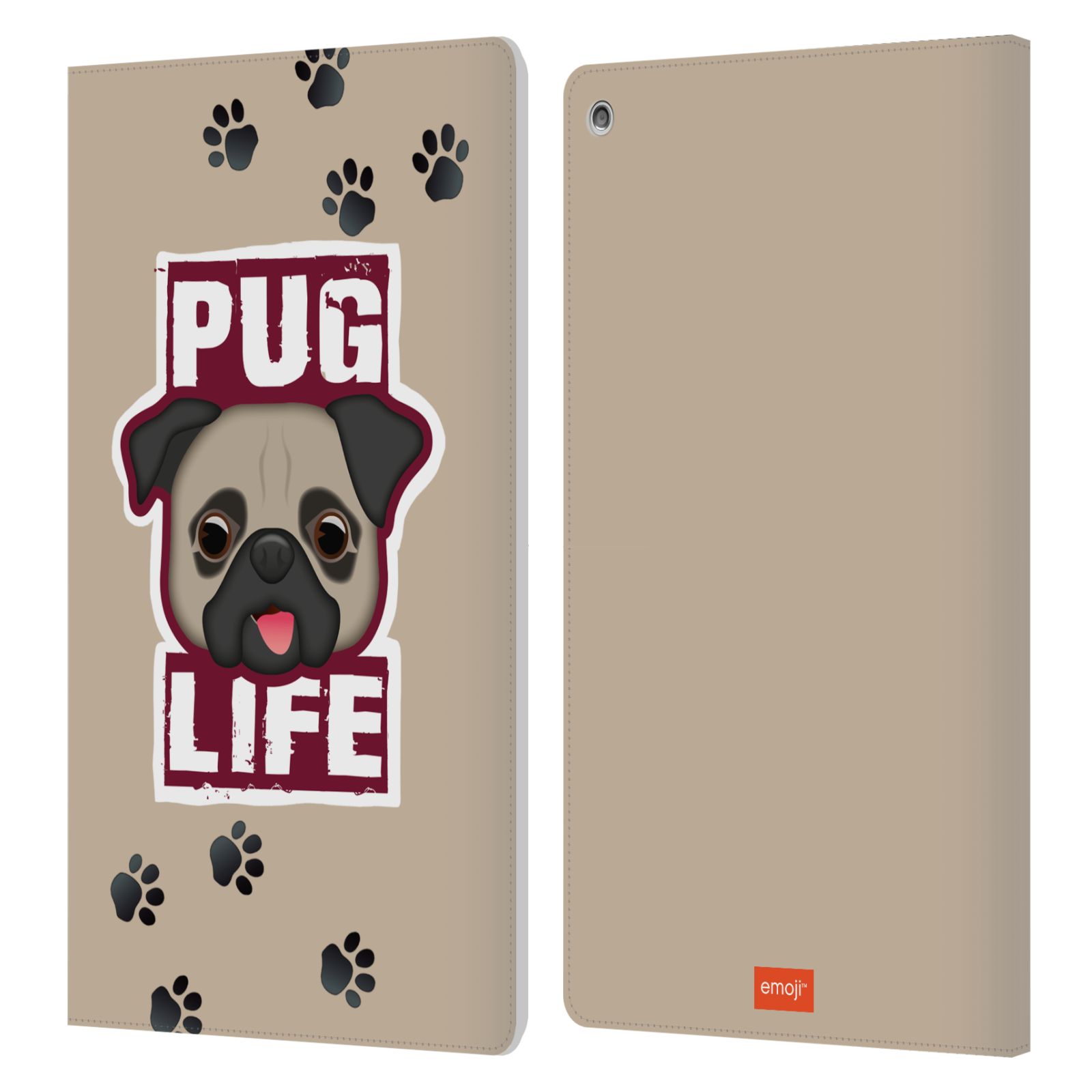 OFFICIAL emoji® DOGS LEATHER BOOK WALLET CASE COVER FOR AMAZON FIRE - Picture 12 of 13
