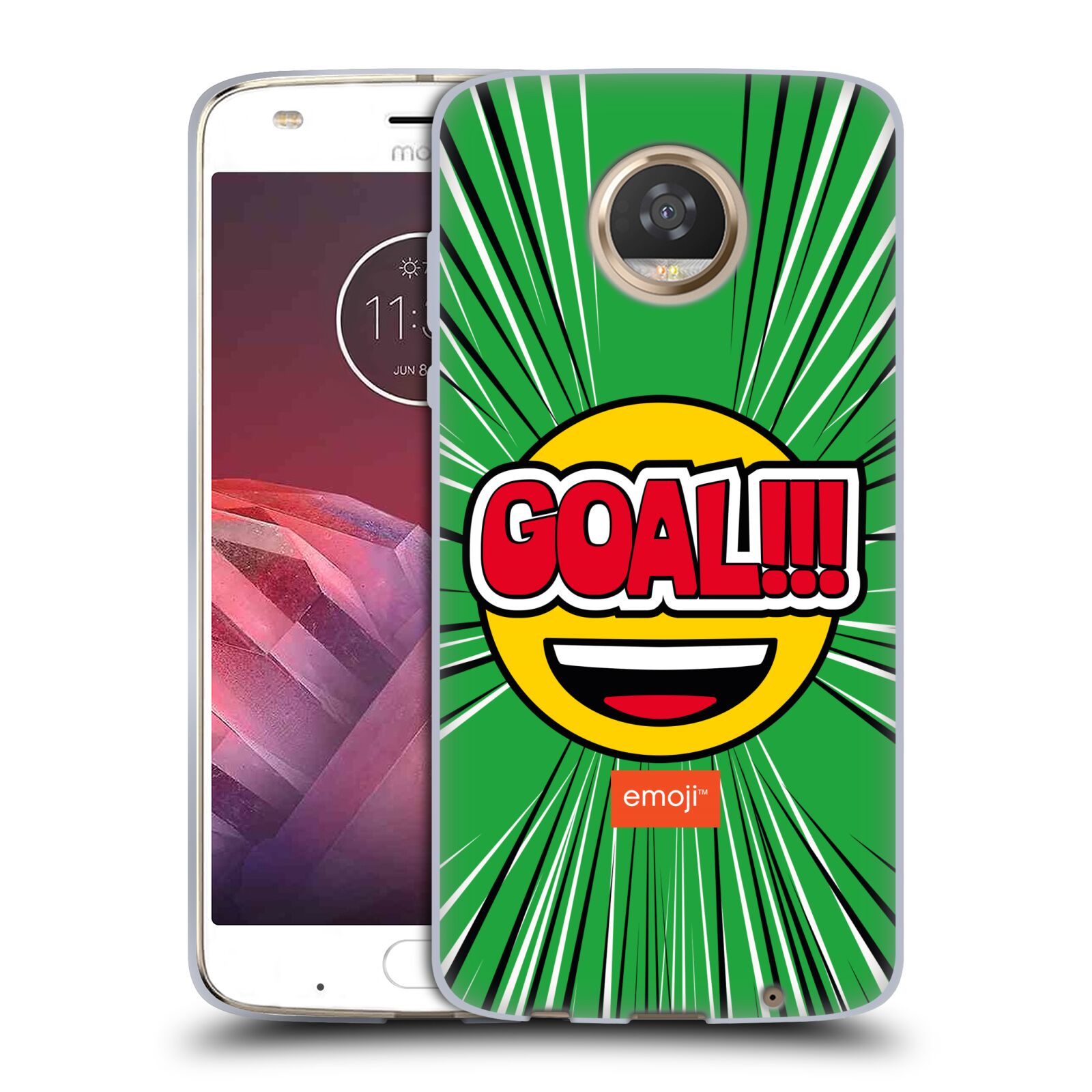 FUNDA OFICIAL DE GEL SUAVE DE FÚTBOL EMOJI® PARA TELÉFONOS MOTOROLA 2 - Imagen 8 de 12