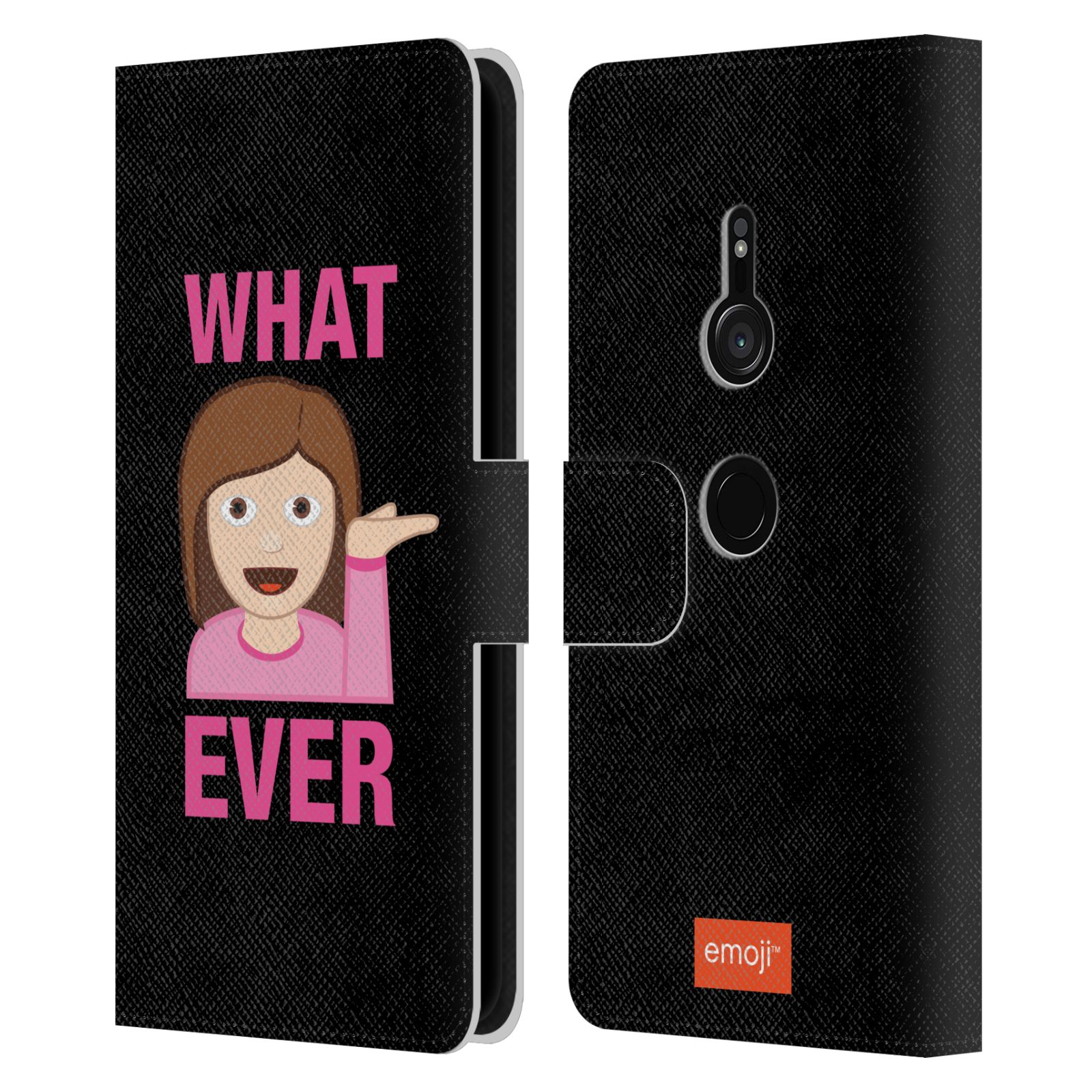 OFFICIAL emoji® FLAT LEATHER BOOK CASE FOR SONY PHONES 1 - Picture 14 of 14