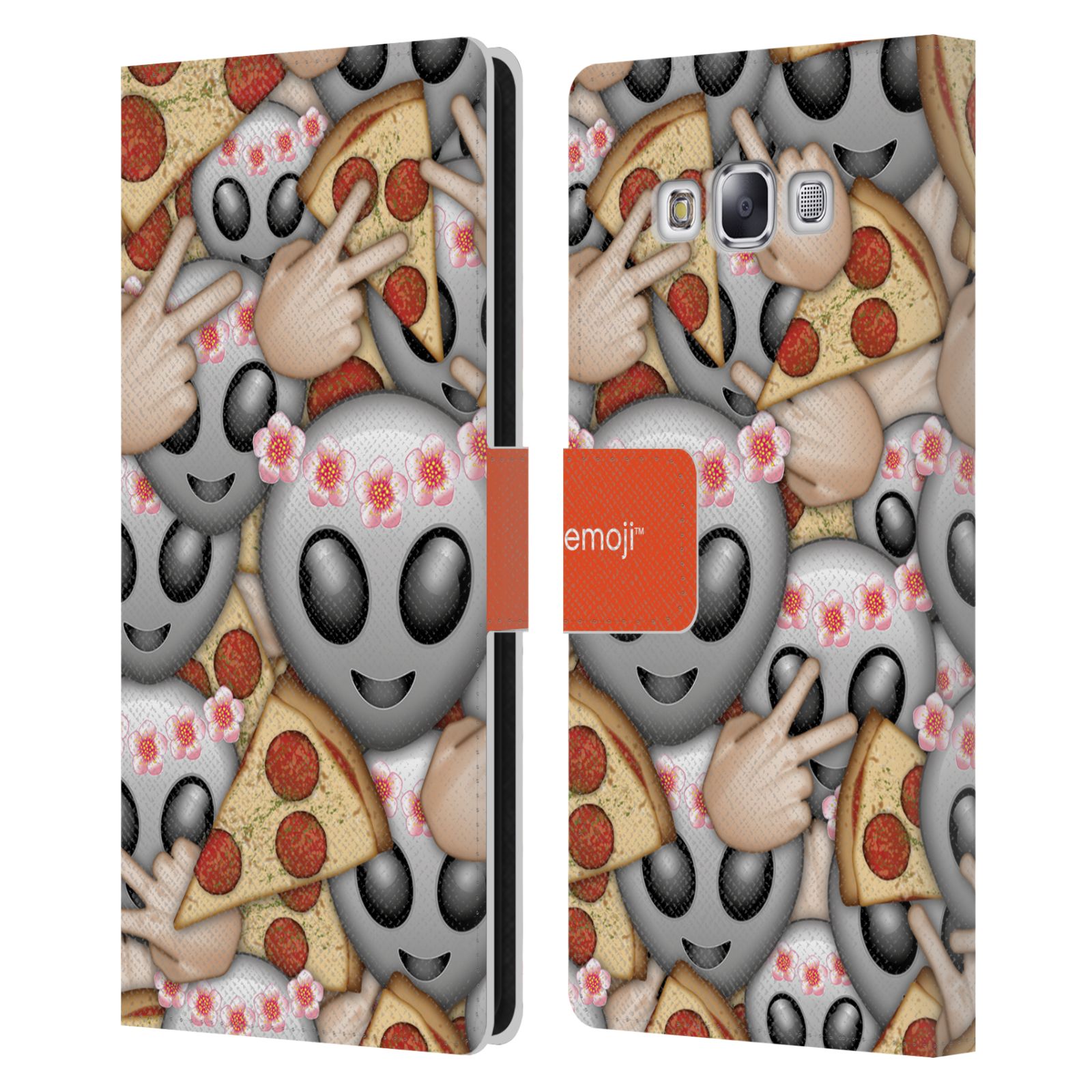 OFFICIAL emoji® FULL PATTERNS LEATHER BOOK WALLET CASE FOR SAMSUNG PHONES 3 - Picture 7 of 16
