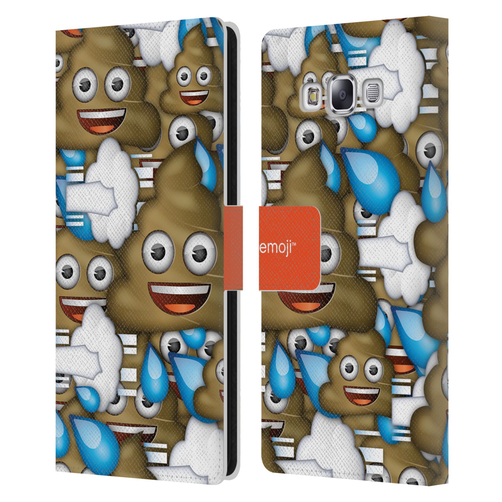 OFFICIAL emoji® FULL PATTERNS LEATHER BOOK WALLET CASE FOR SAMSUNG PHONES 3 - Picture 12 of 16