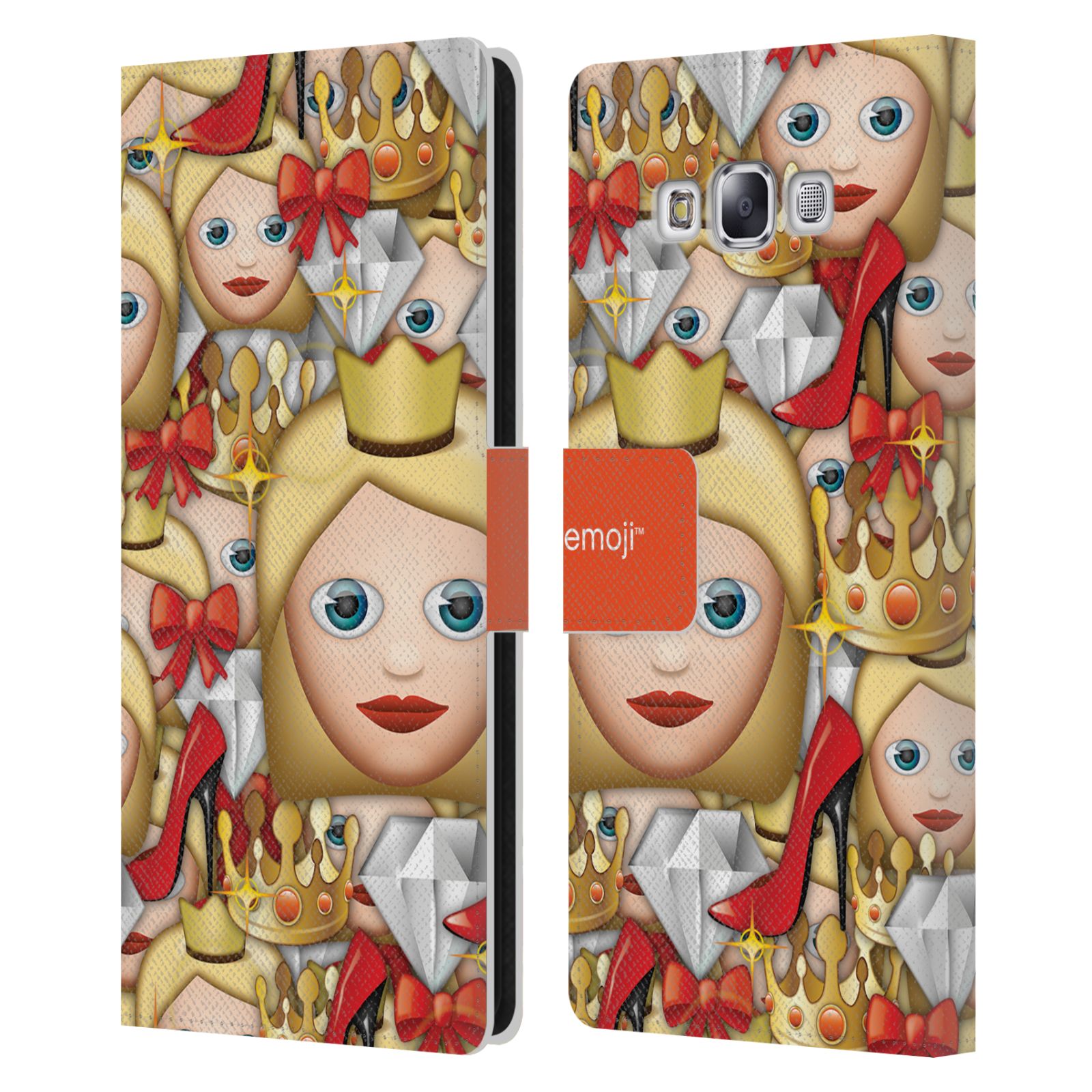 OFFICIAL emoji® FULL PATTERNS LEATHER BOOK WALLET CASE FOR SAMSUNG PHONES 3 - Picture 13 of 16