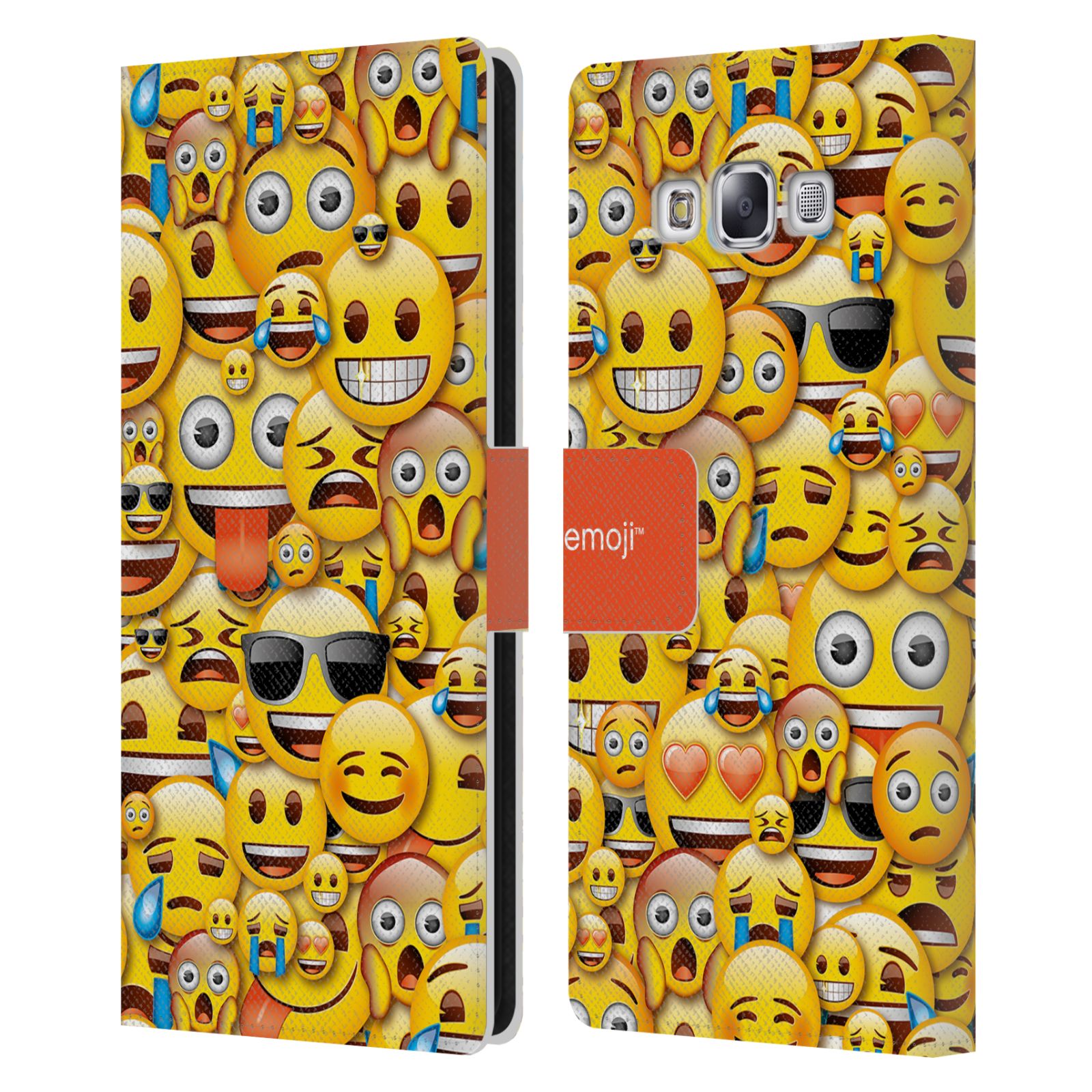 OFFICIAL emoji® FULL PATTERNS LEATHER BOOK WALLET CASE FOR SAMSUNG PHONES 3 - Picture 15 of 16