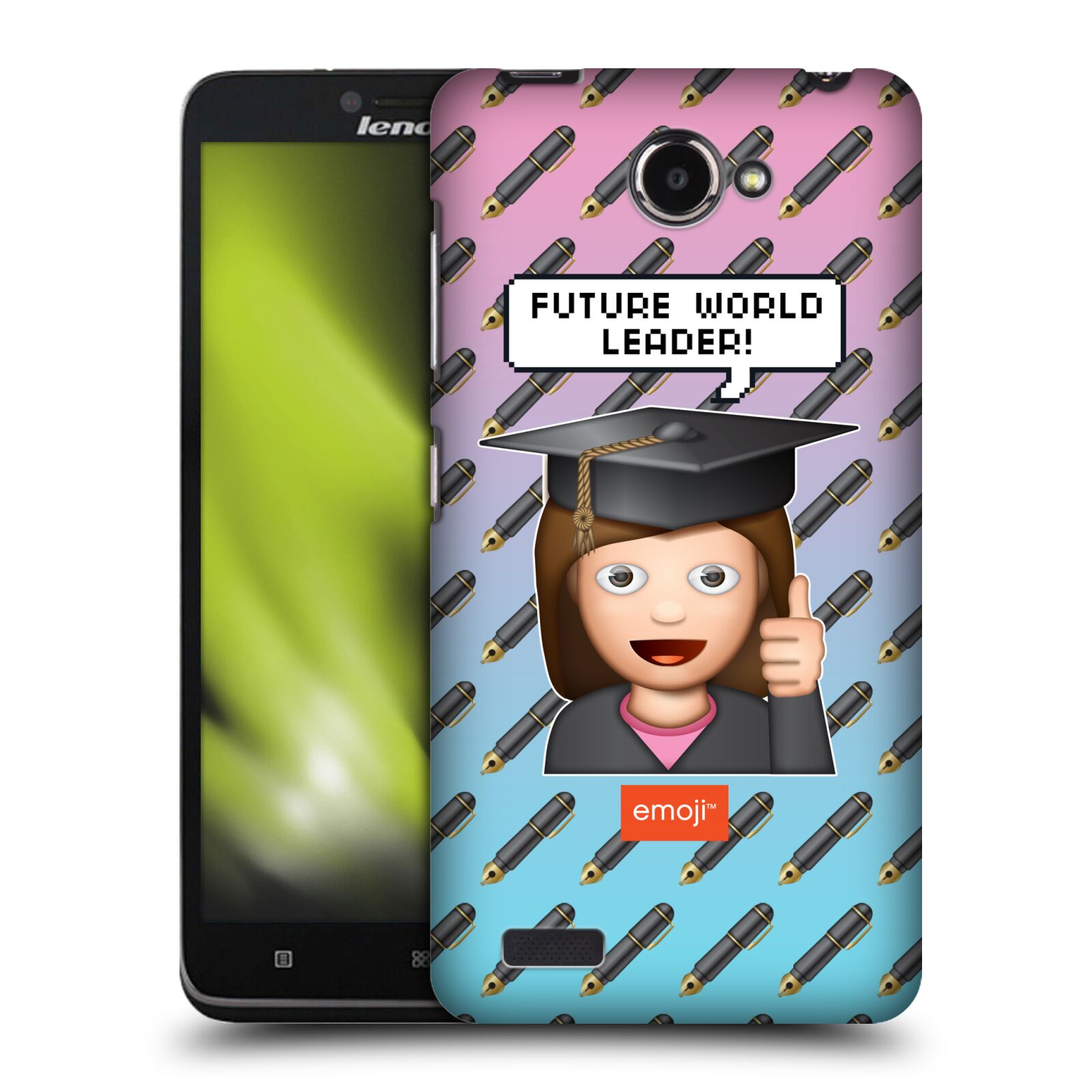 OFFICIAL emoji® GRADUATION HARD BACK CASE FOR LENOVO PHONES - Picture 9 of 12