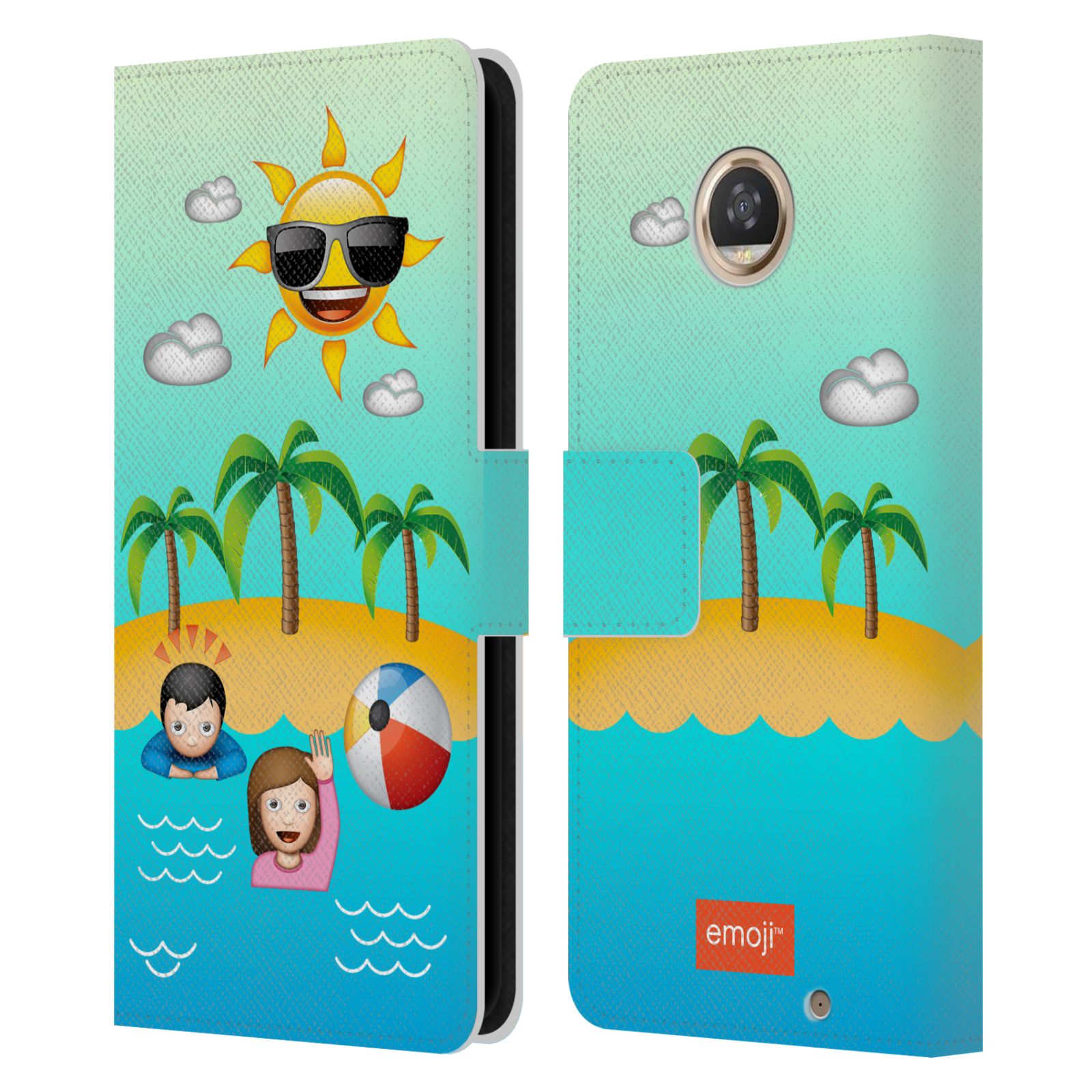 OFFICIAL emoji® HAPPY SUMMER LEATHER BOOK WALLET CASE FOR MOTOROLA PHONES - 第 7/16 張圖片