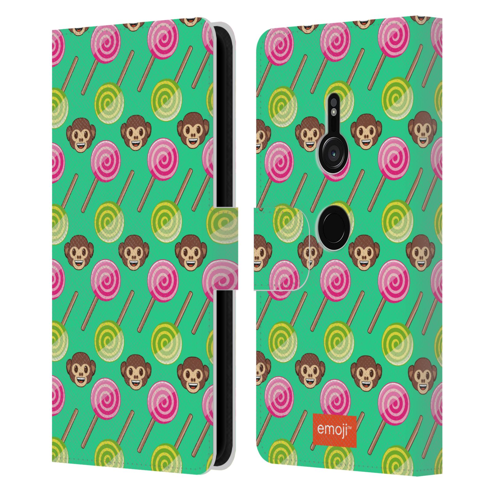 OFFICIAL emoji® HAPPY SUMMER LEATHER BOOK CASE FOR SONY PHONES 1 - Picture 8 of 16