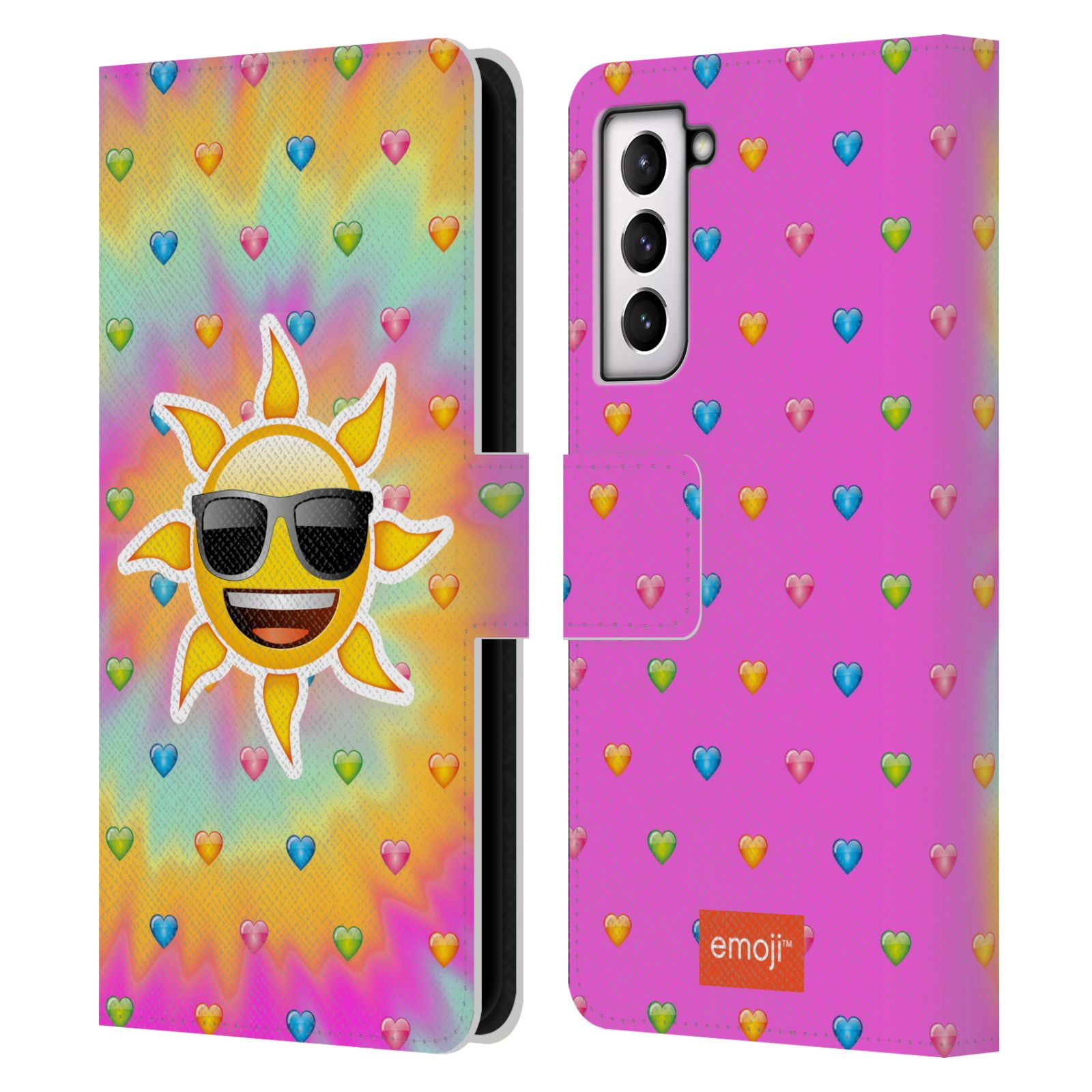 OFFICIAL emoji® HAPPY SUMMER LEATHER BOOK WALLET CASE COVER FOR SAMSUNG PHONES 4 - 第 13/16 張圖片