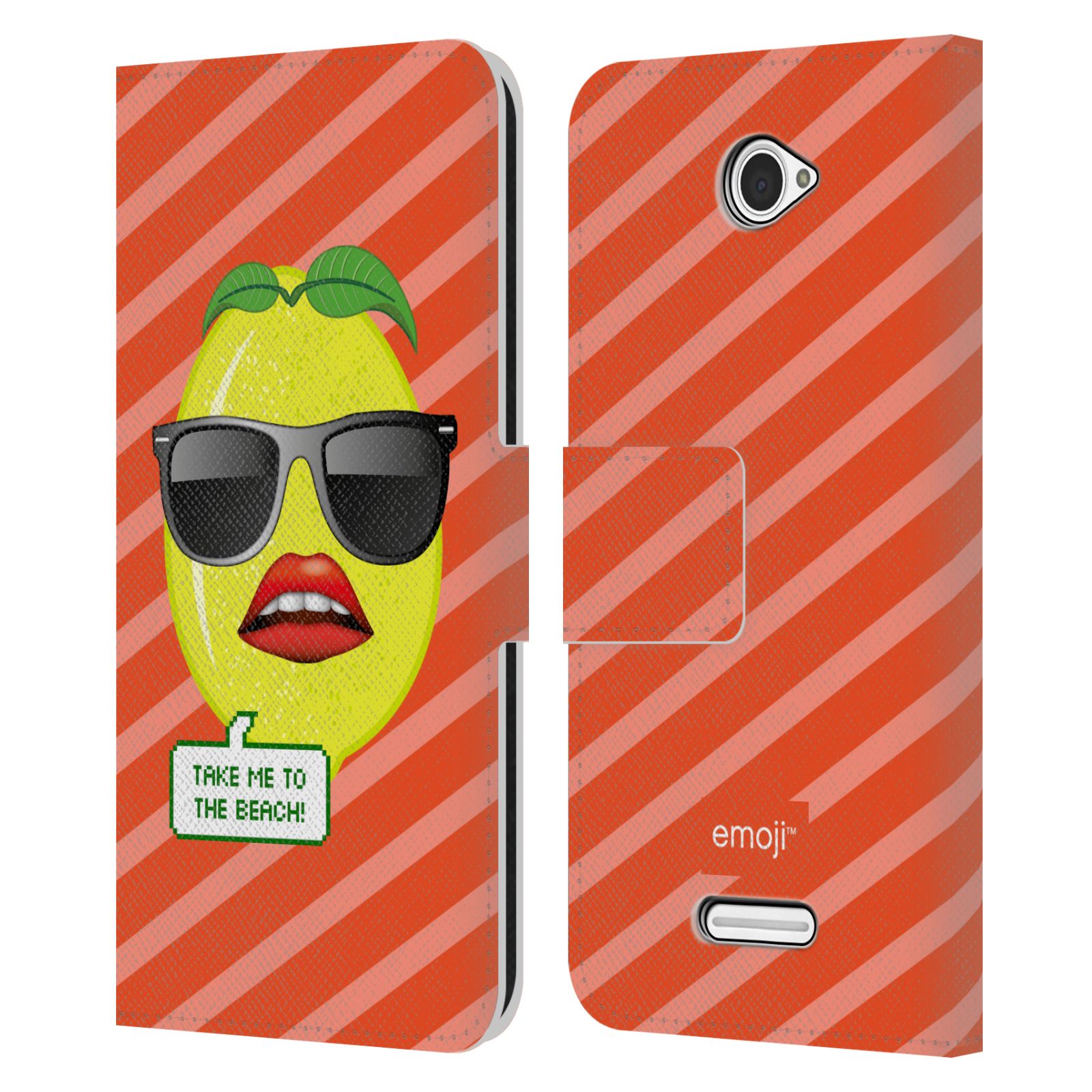 OFFICIAL EMOJI HAPPY SUMMER LEATHER BOOK WALLET CASE COVER FOR SONY PHONES 2 - Picture 15 of 16