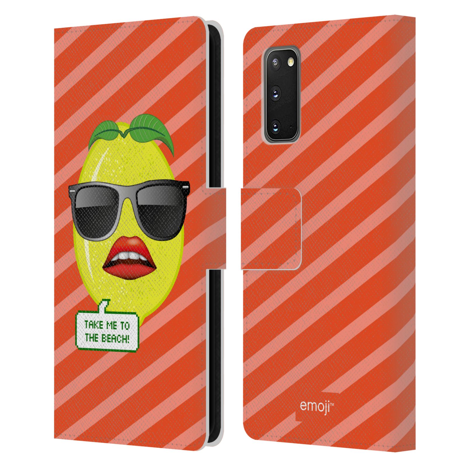 OFFICIAL emoji® HAPPY SUMMER LEATHER BOOK WALLET CASE FOR SAMSUNG PHONES 1 - Picture 15 of 16