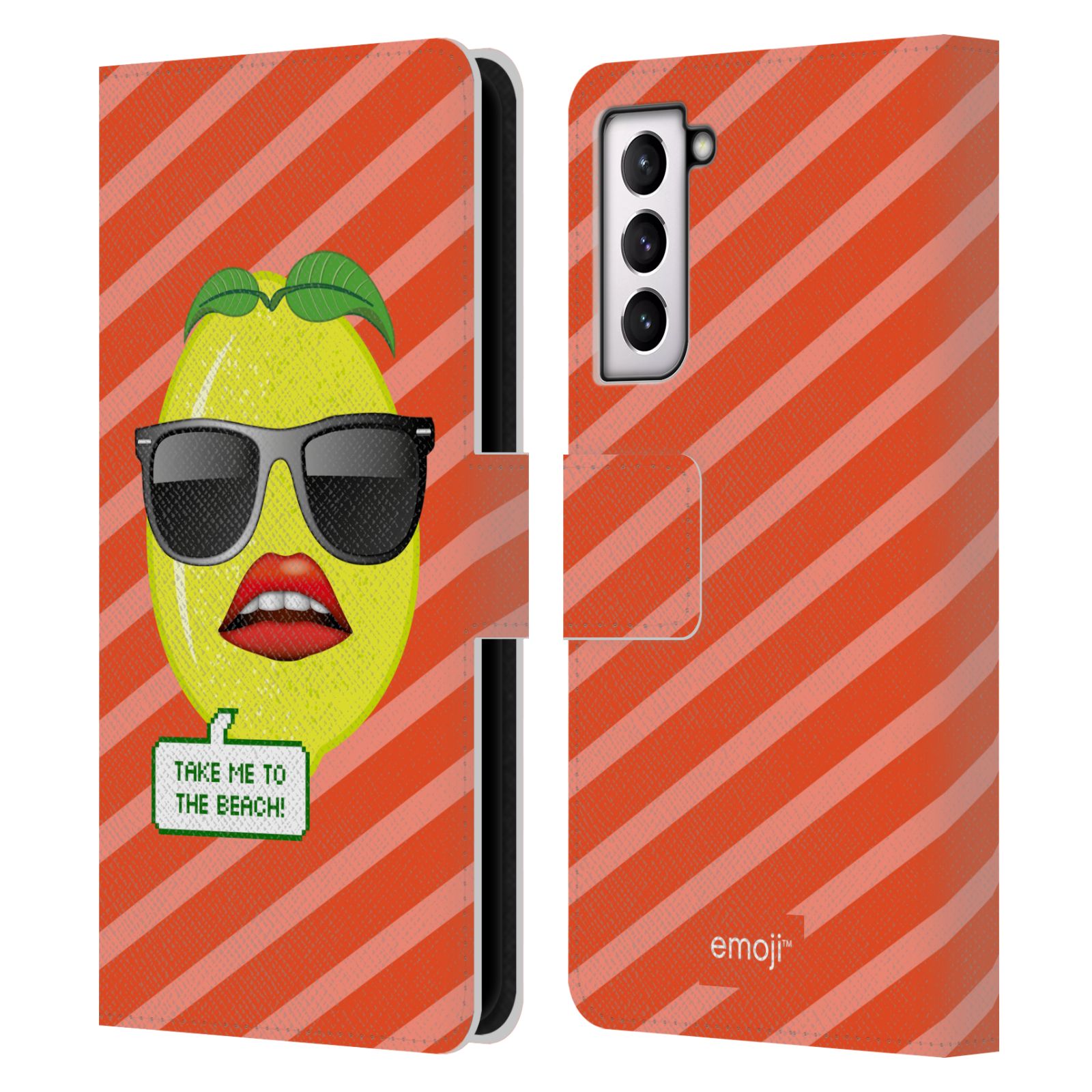 OFFICIAL emoji® HAPPY SUMMER LEATHER BOOK WALLET CASE COVER FOR SAMSUNG PHONES 4 - 第 15/16 張圖片