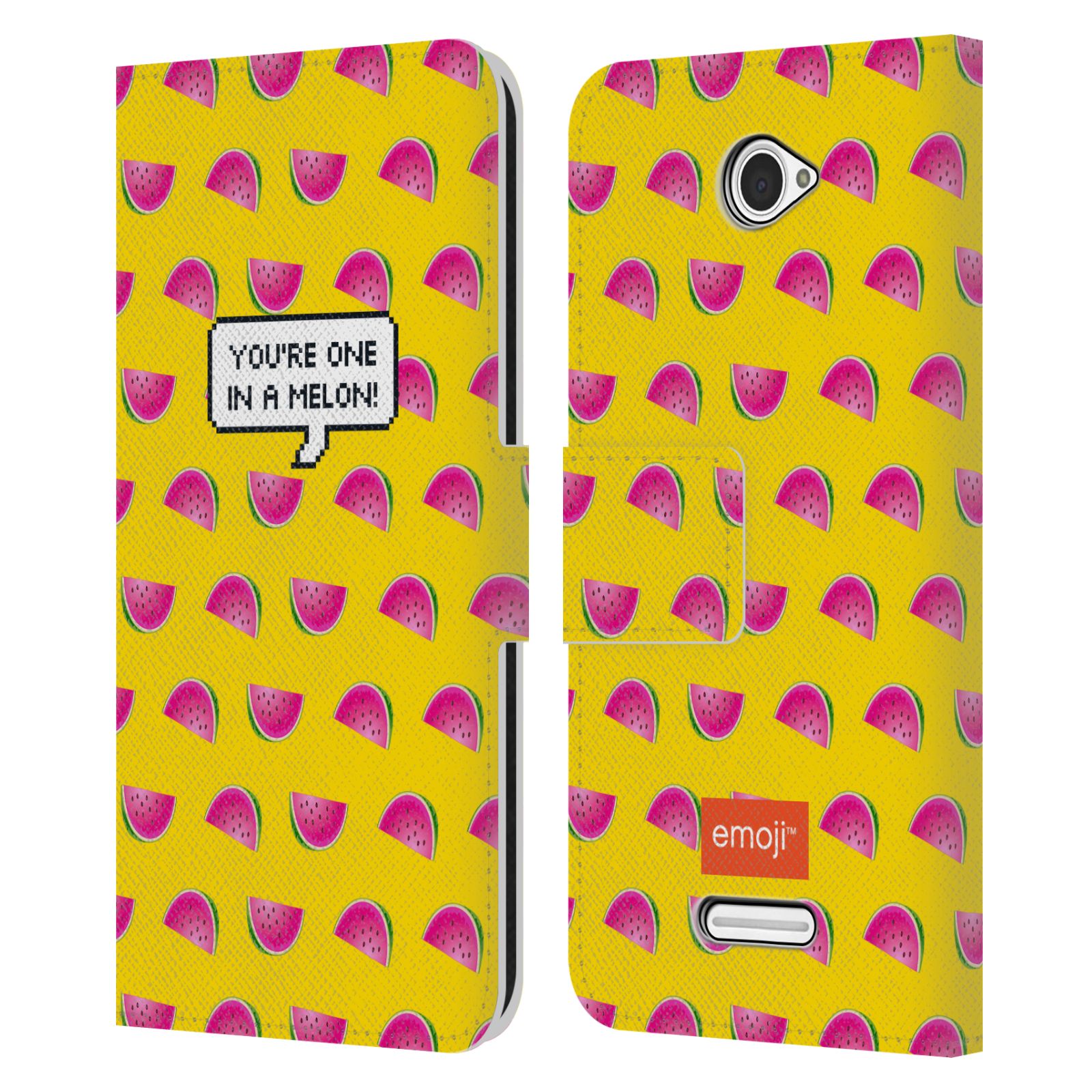 OFFICIAL EMOJI HAPPY SUMMER LEATHER BOOK WALLET CASE COVER FOR SONY PHONES 2 - Picture 16 of 16