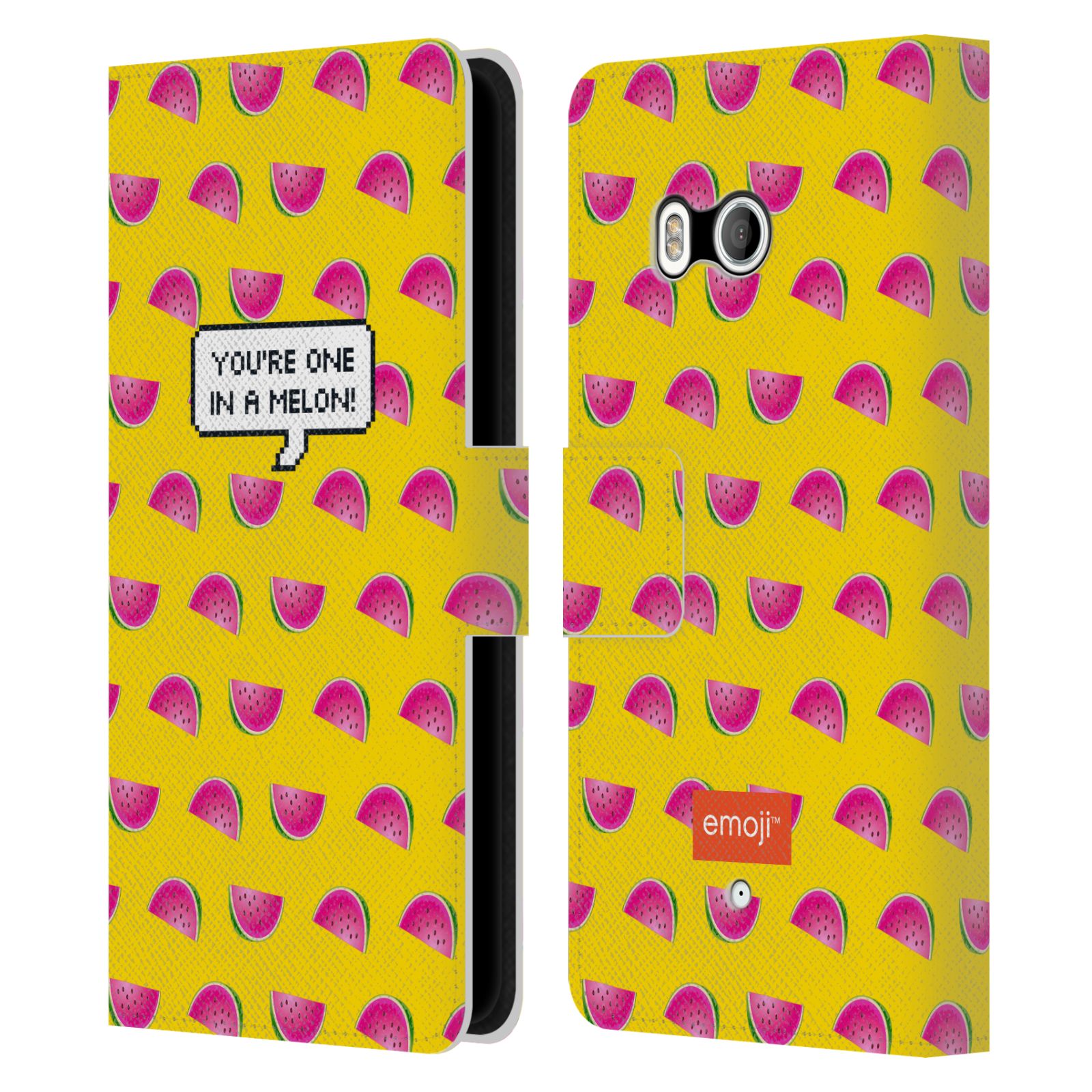 OFFICIAL emoji® HAPPY SUMMER LEATHER BOOK WALLET CASE FOR HTC PHONES 1 - Picture 7 of 7
